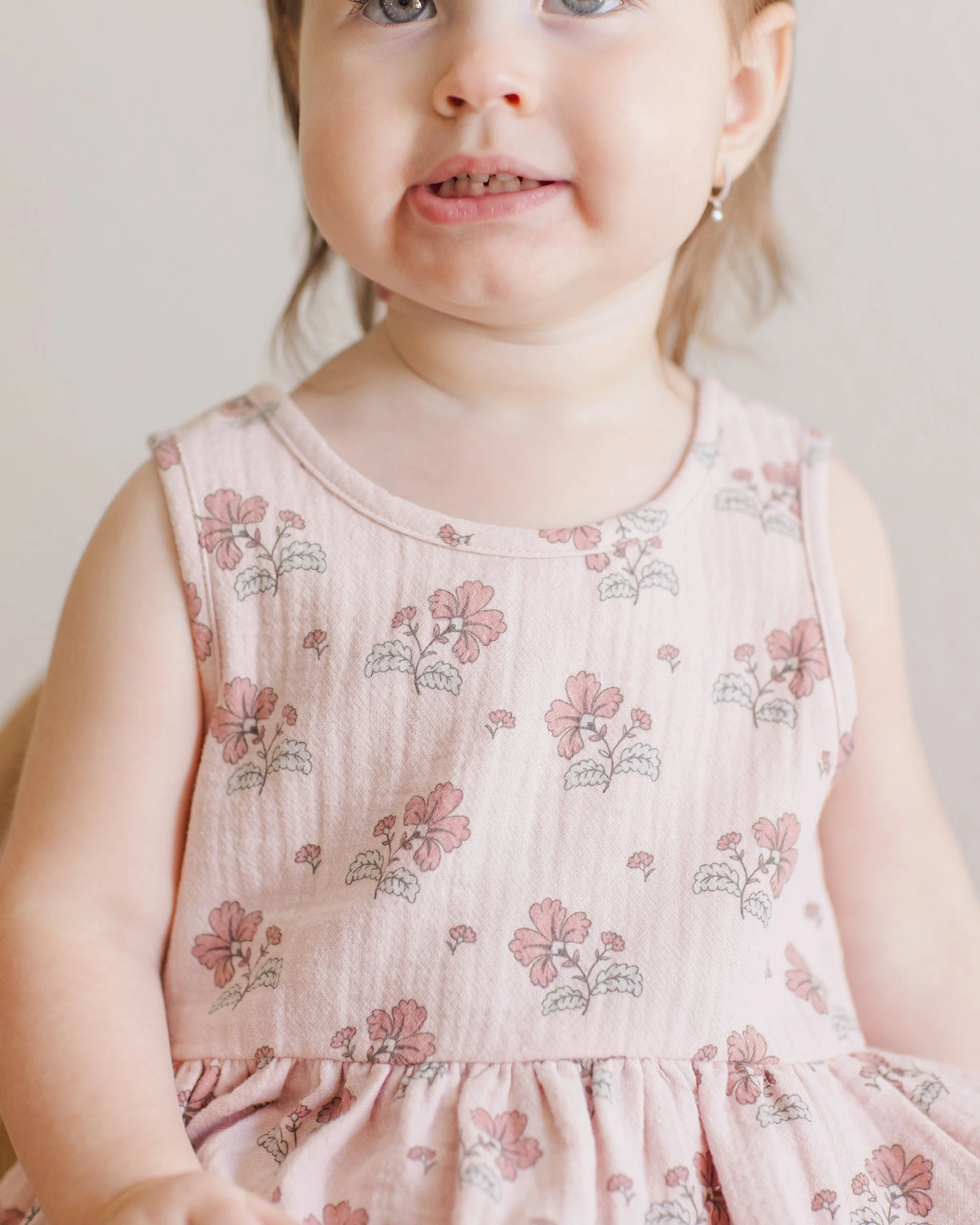 -Sleeveless Peplum Set || Vintage Floral- - Image 3