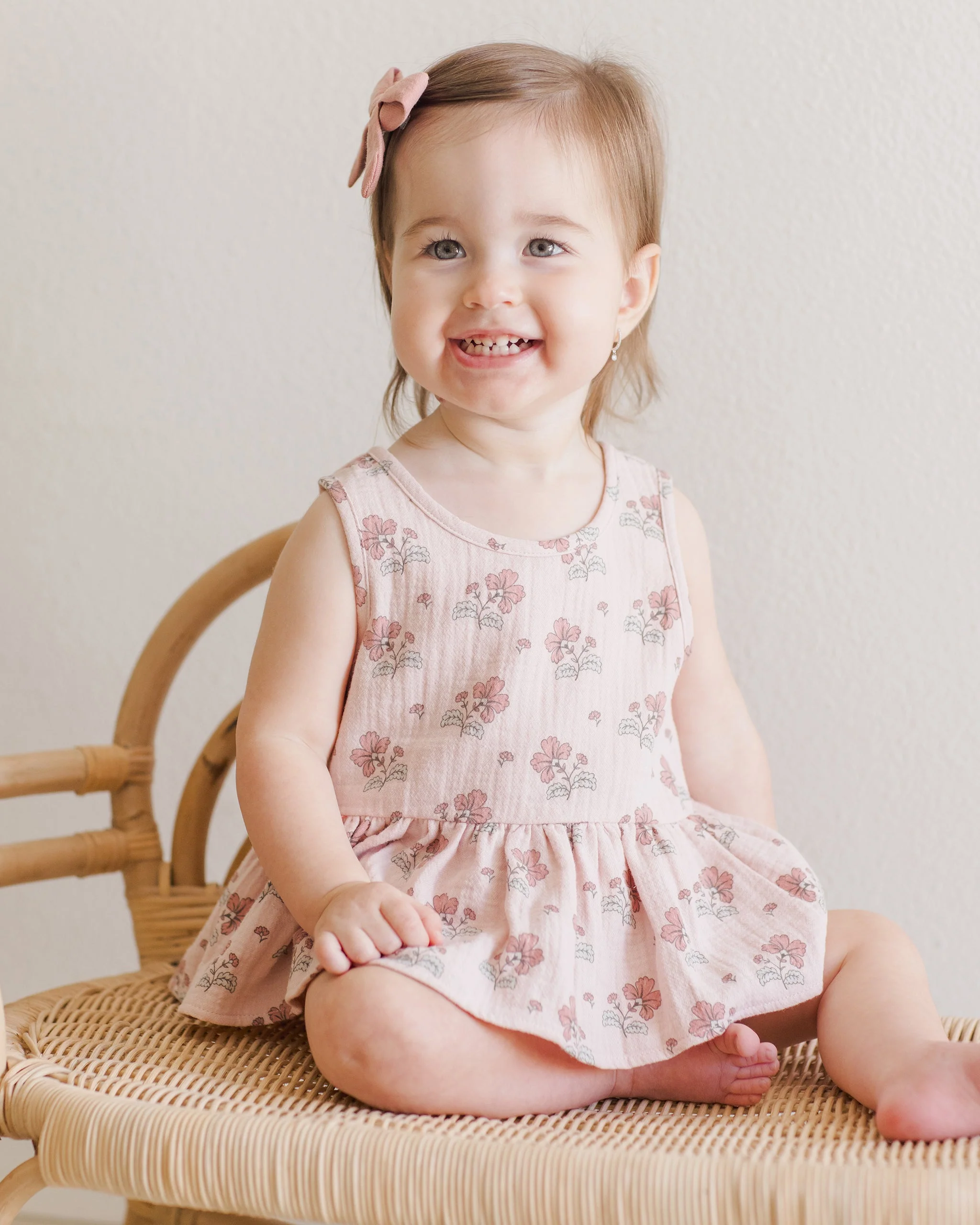 -Sleeveless Peplum Set || Vintage Floral- - Image 4