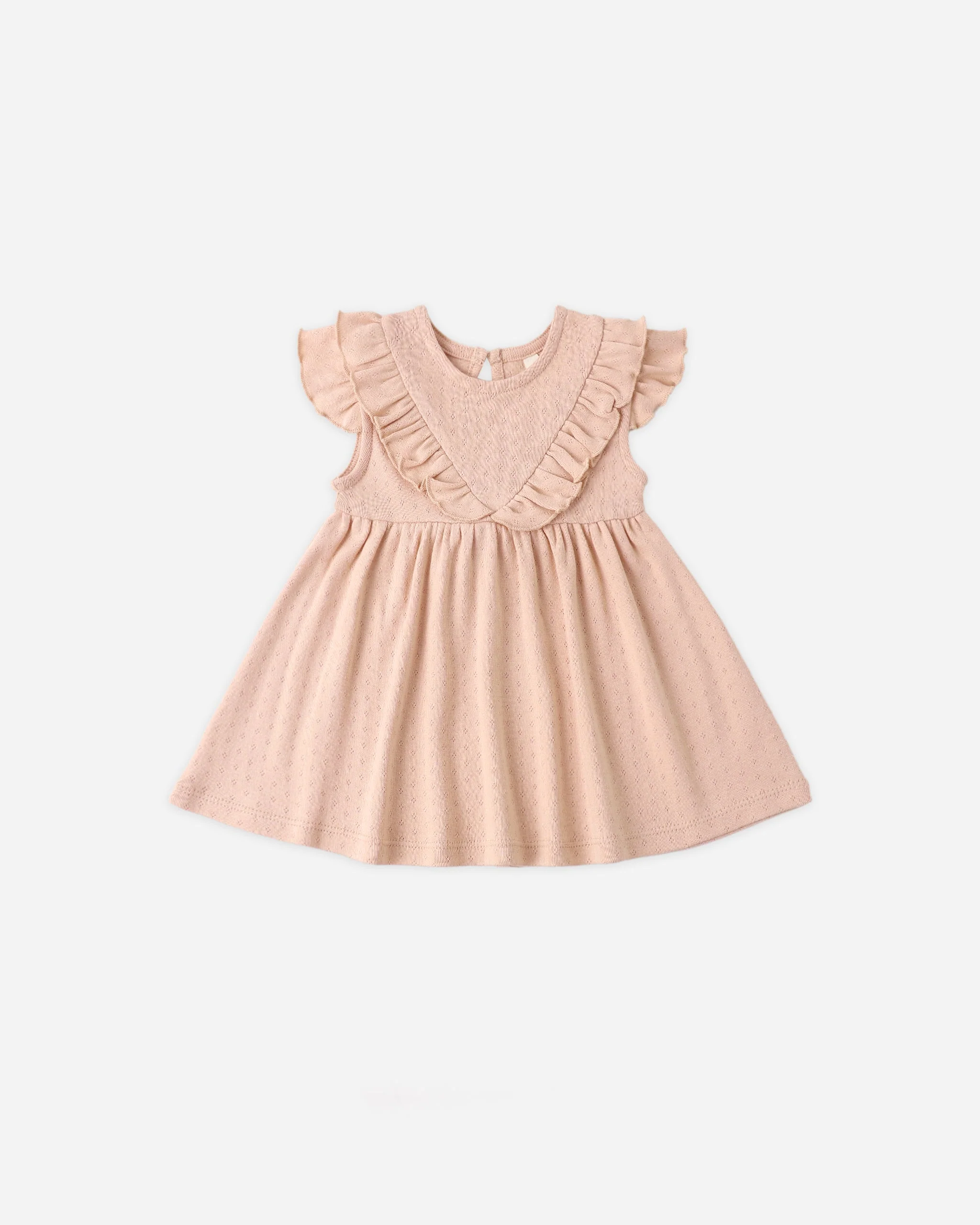 Sleeveless Ruffle V Dress Melon