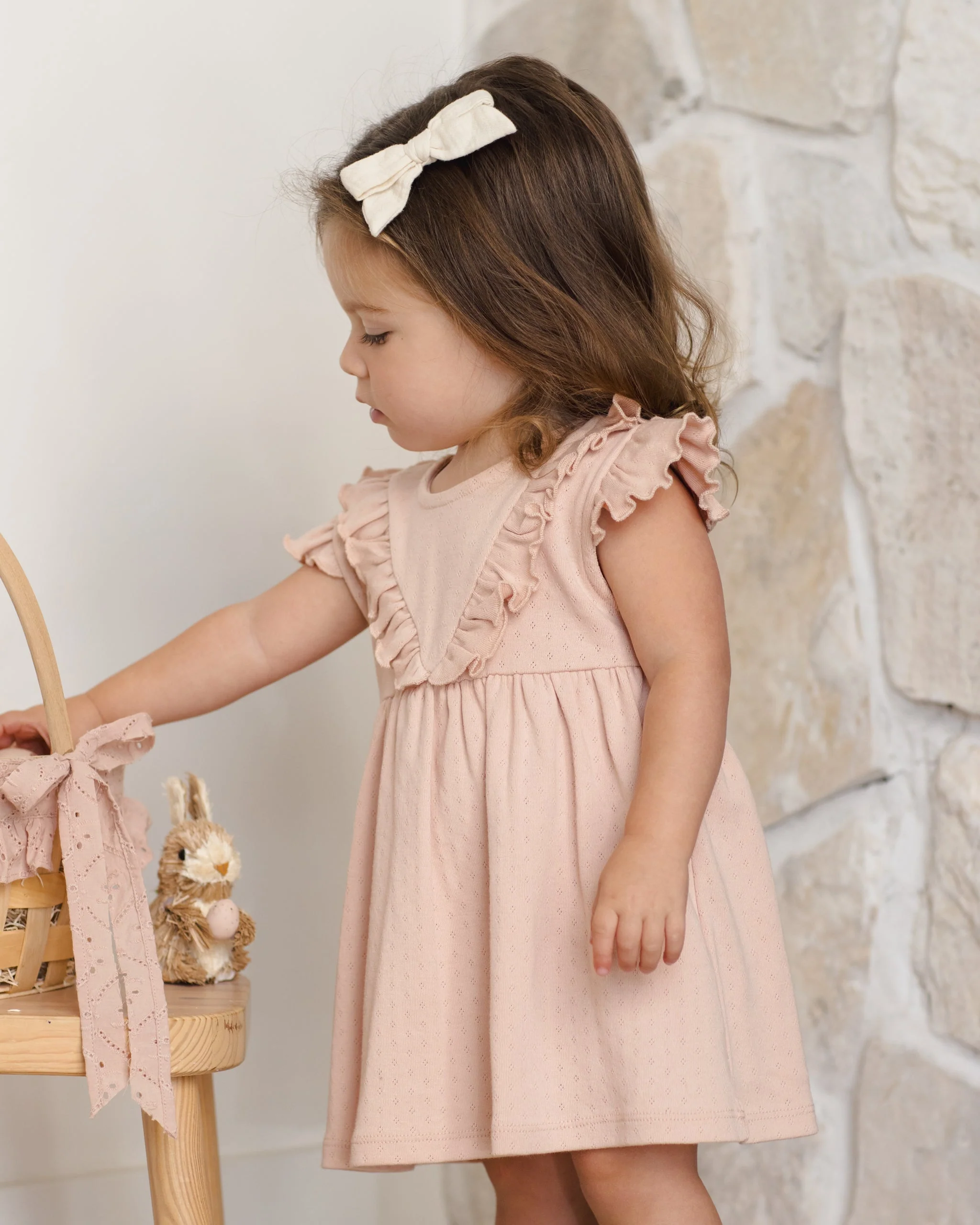 Sleeveless Ruffle V Dress Melon - Image 2