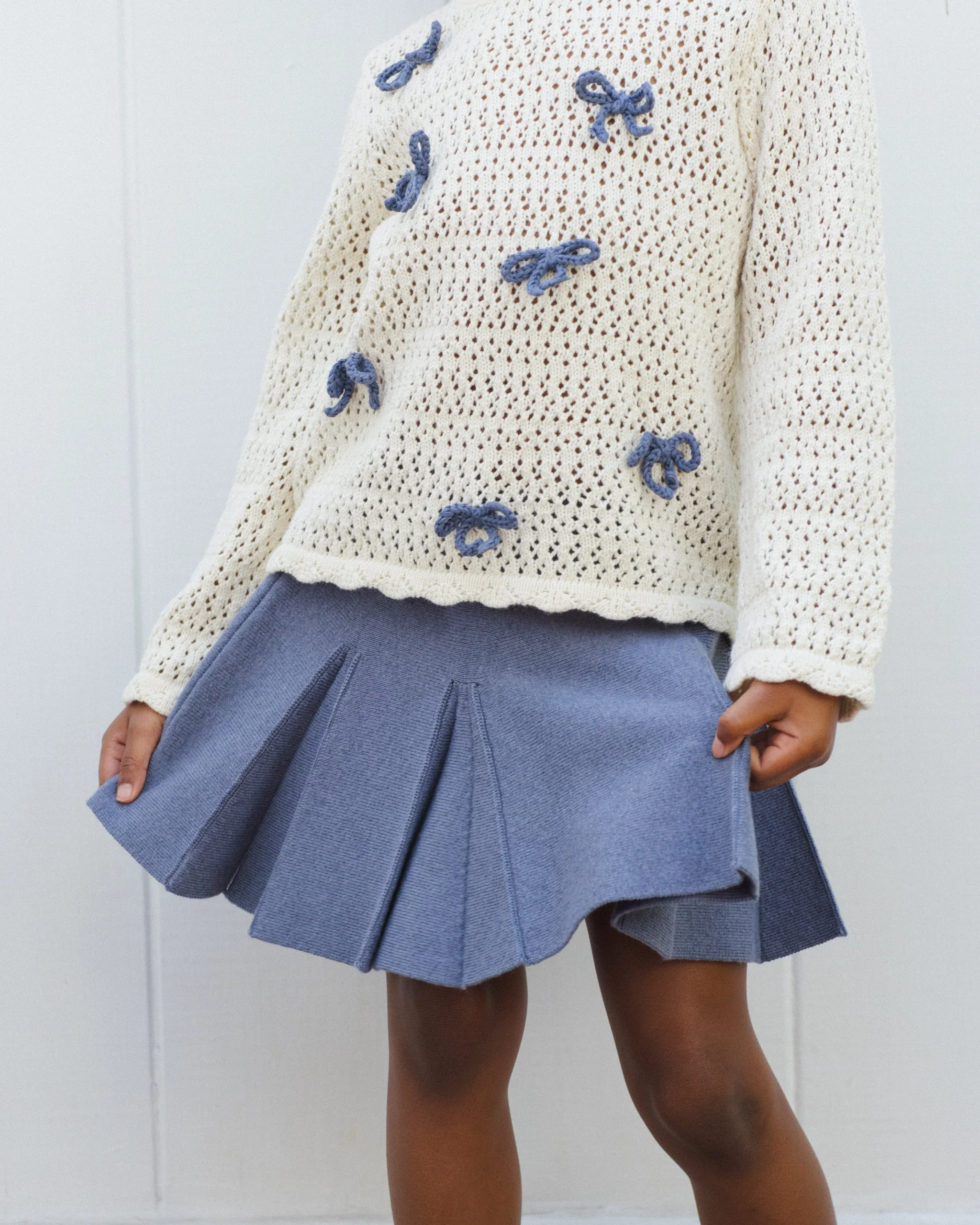 Sloane Knit Skirt Marine - Image 4