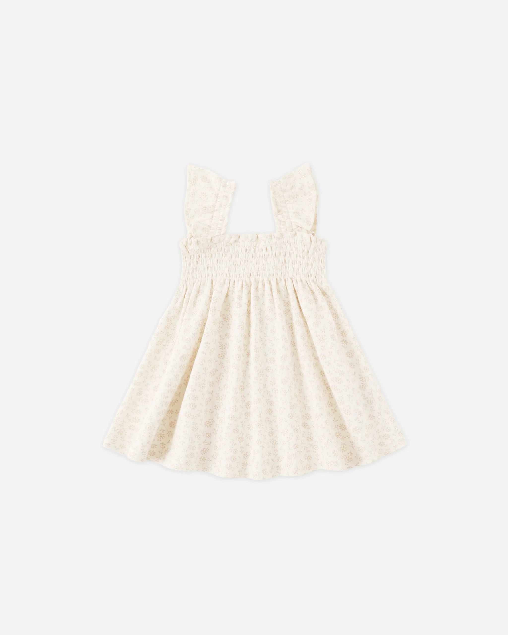Smocked Jersey Dress Ditsy
