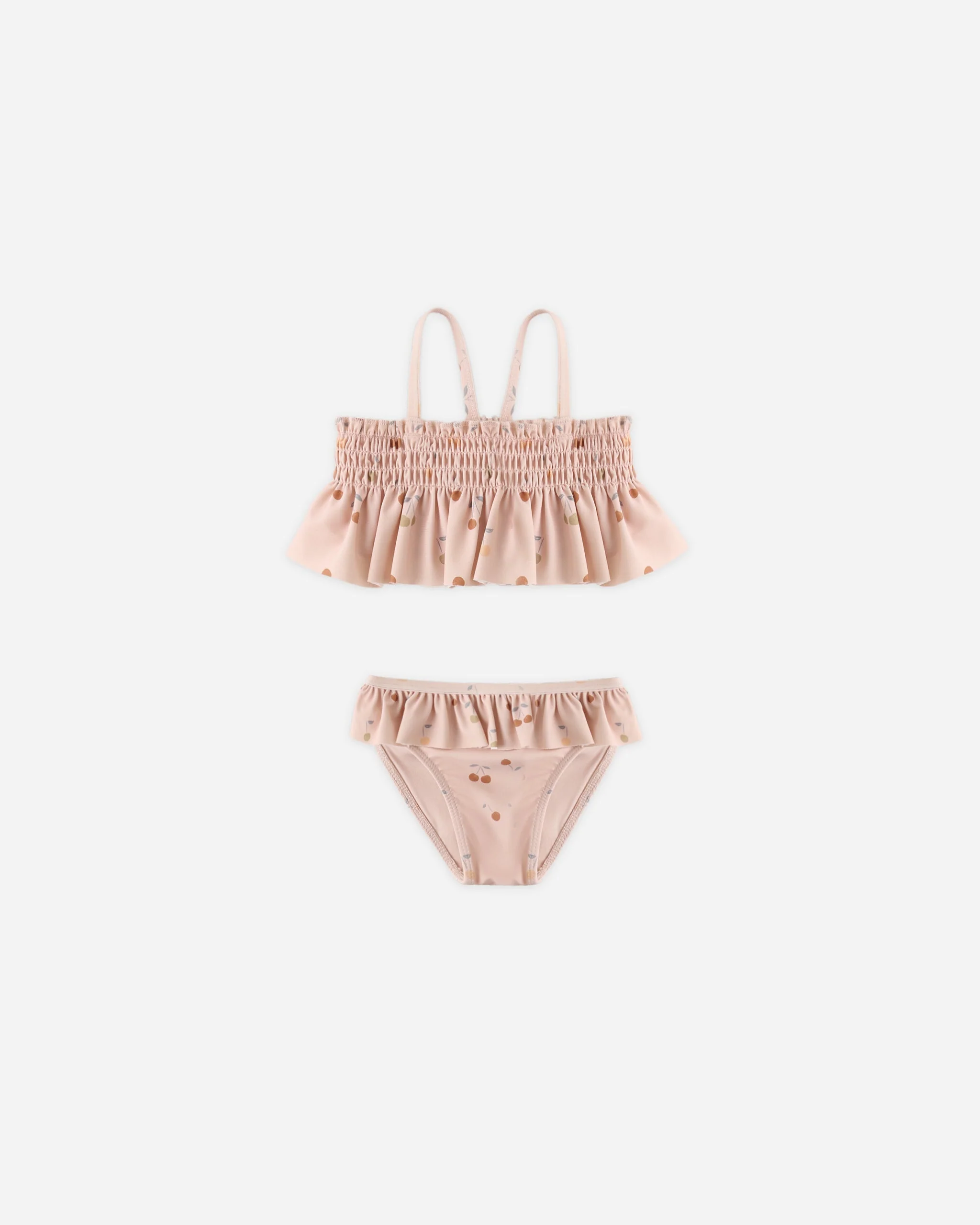 Smocked Ruffle Bikini Cherries