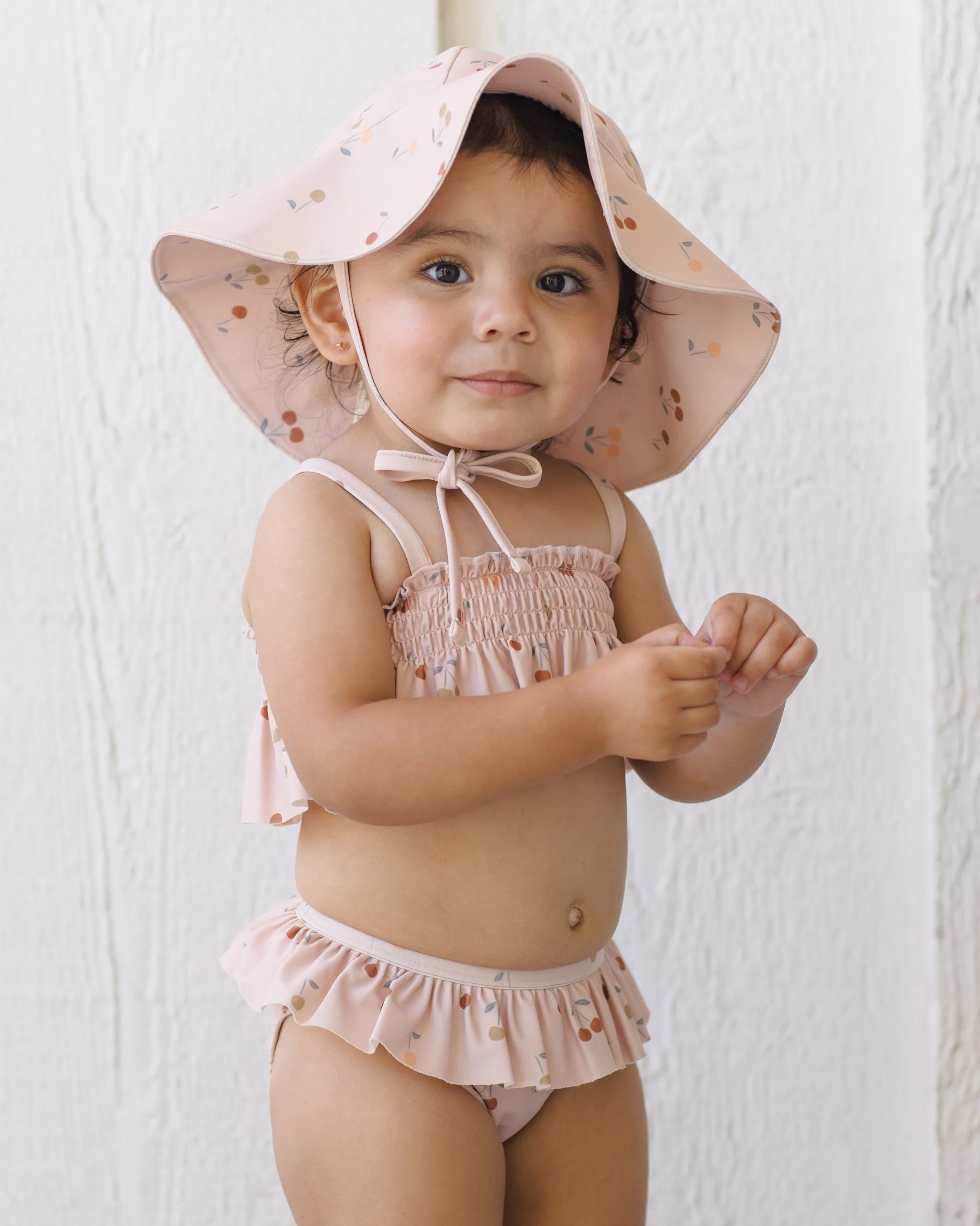 Smocked Ruffle Bikini Cherries - Image 2