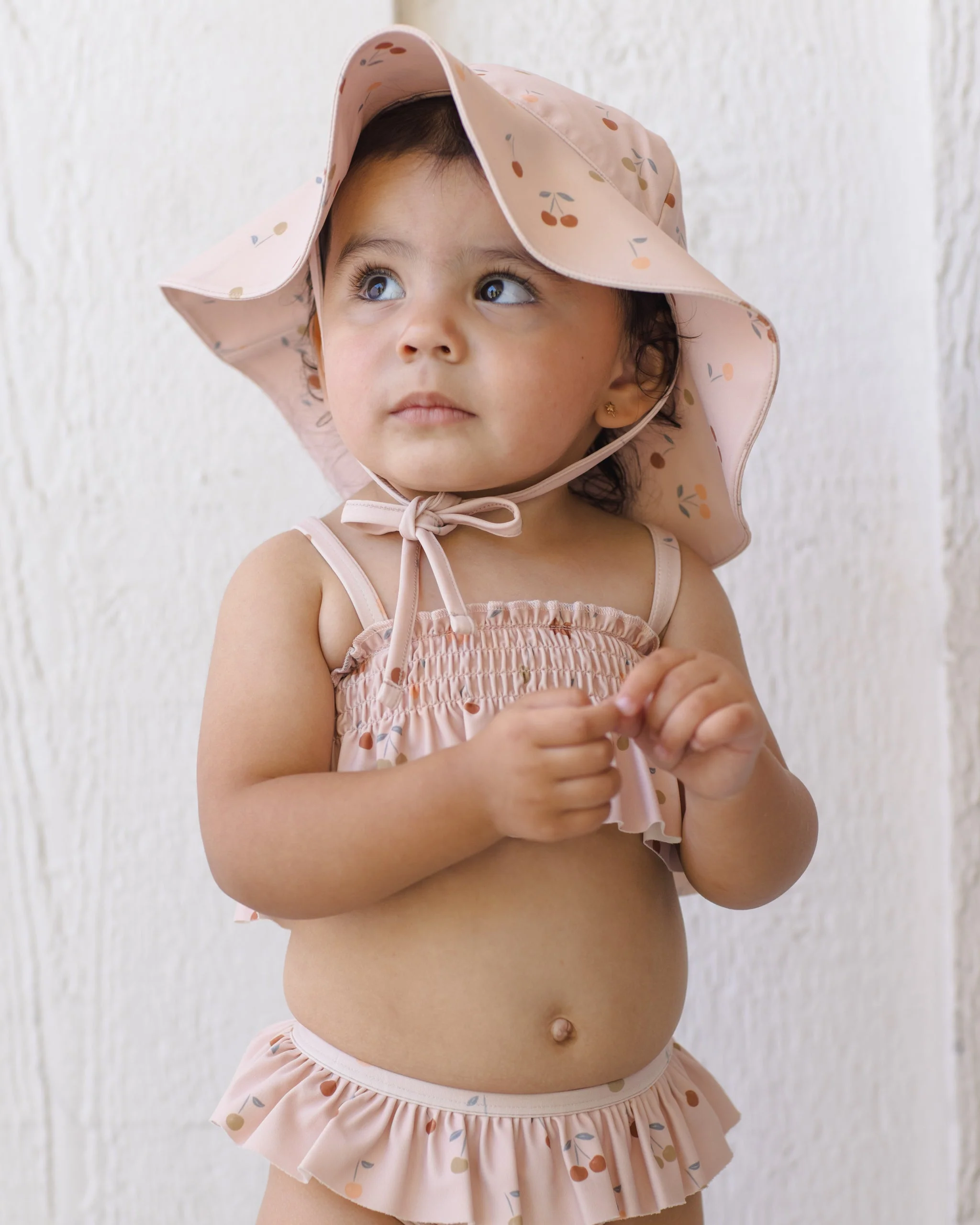 Smocked Ruffle Bikini Cherries - Image 5
