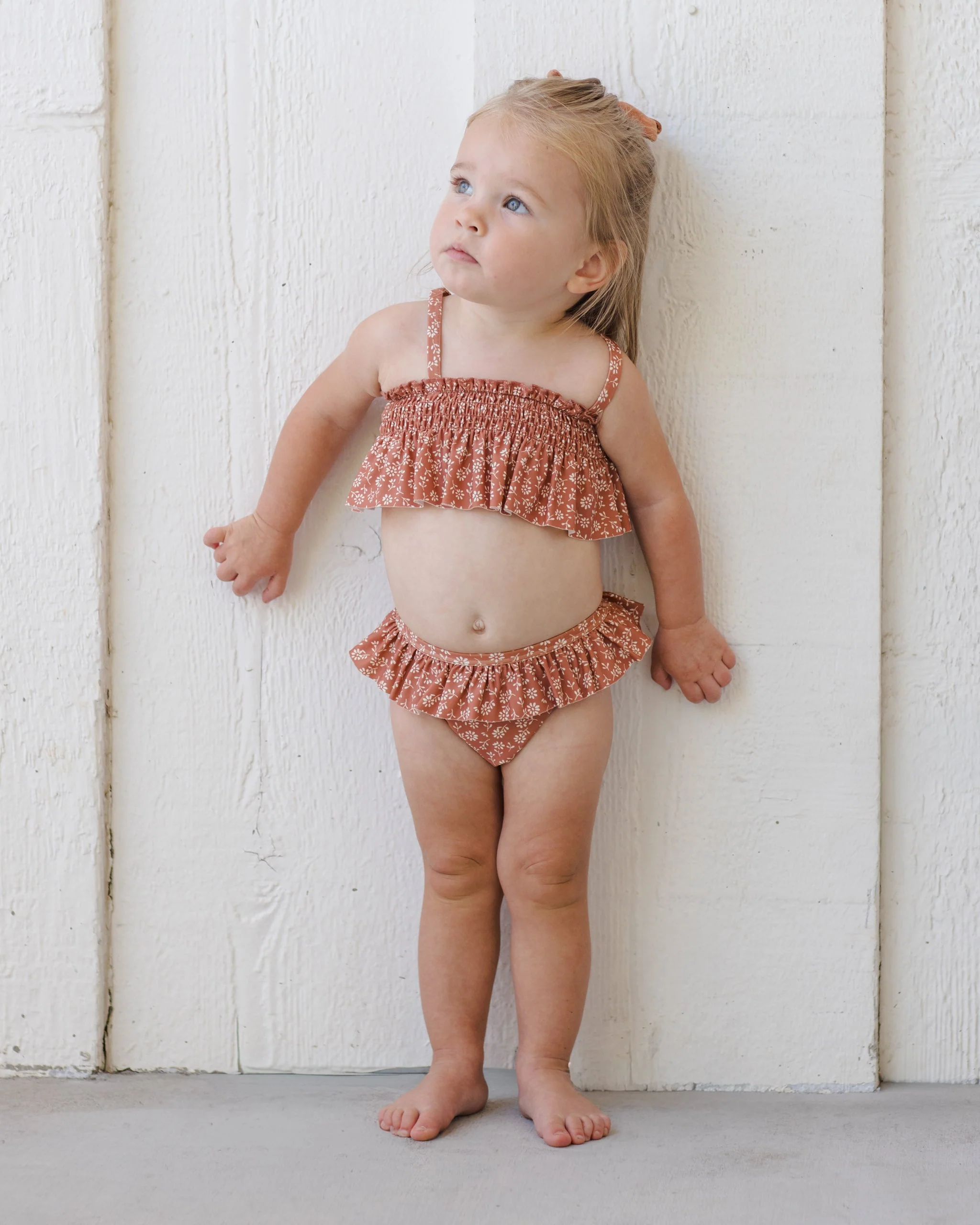 Smocked Ruffle Bikini Poppy Floral - Image 2