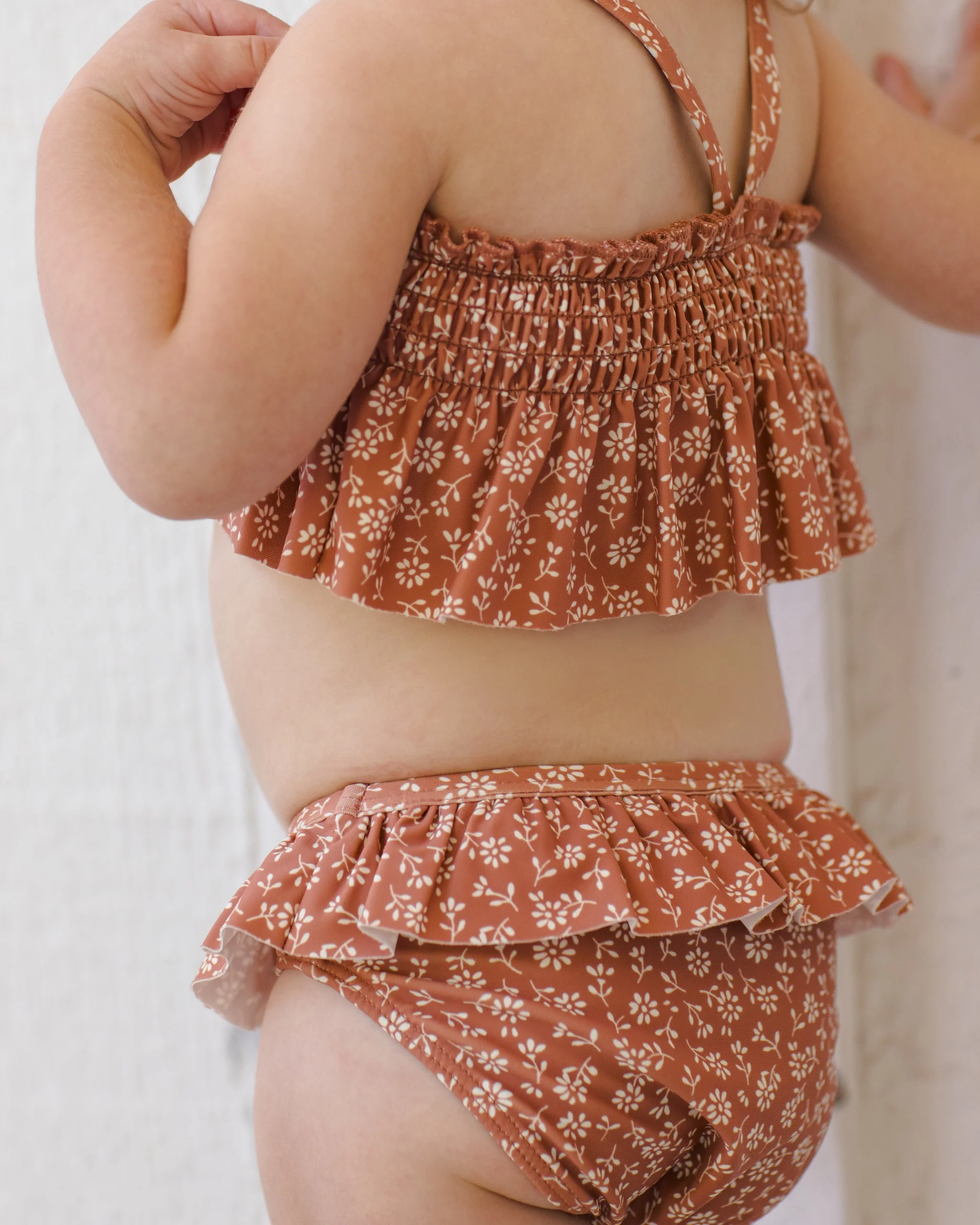 Smocked Ruffle Bikini Poppy Floral - Image 3