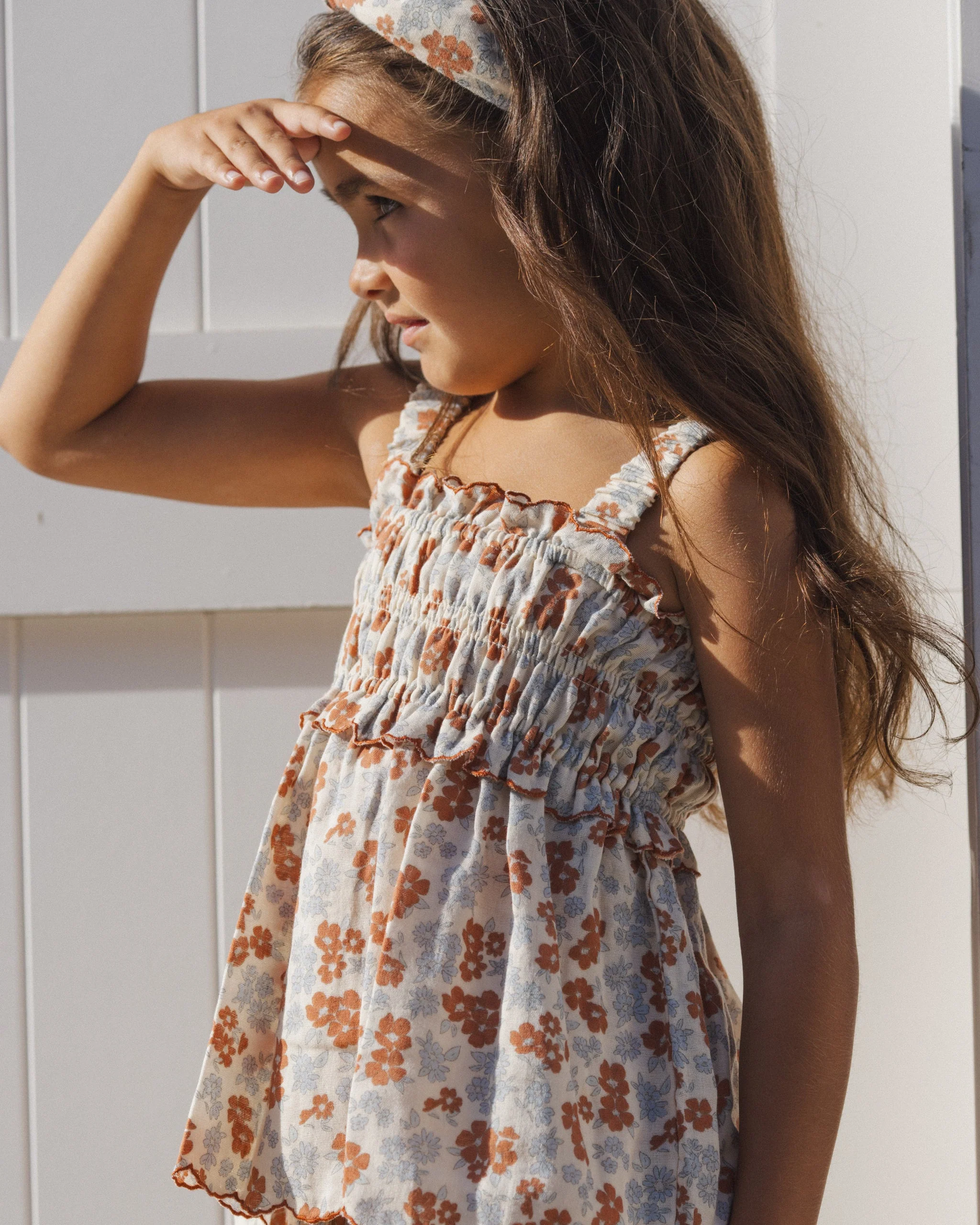 Smocked Tank Americana Floral - Image 3