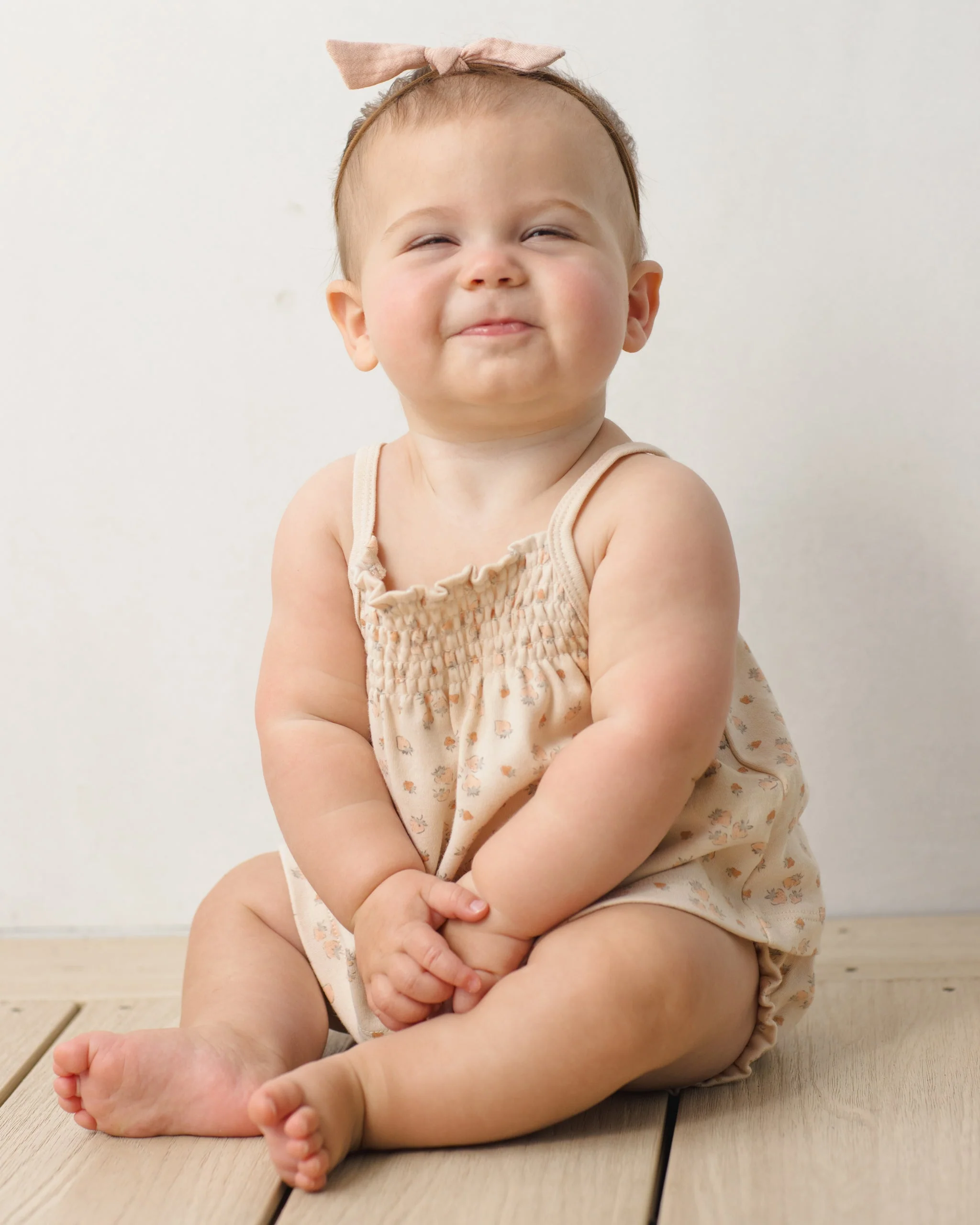 Smocked Tank + Bloomer Set Strawberries - Image 2