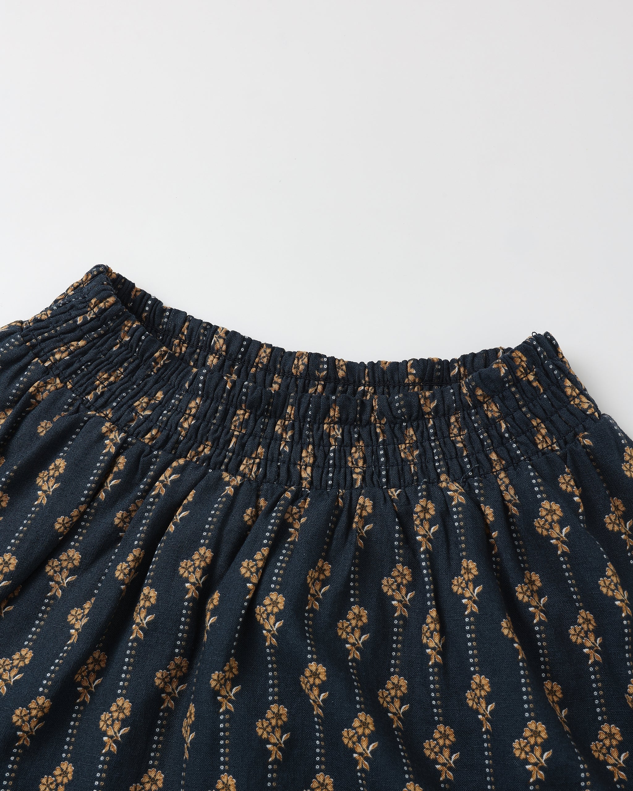 Smocked V Mini Skirt || Vintage Bloom - Image 4