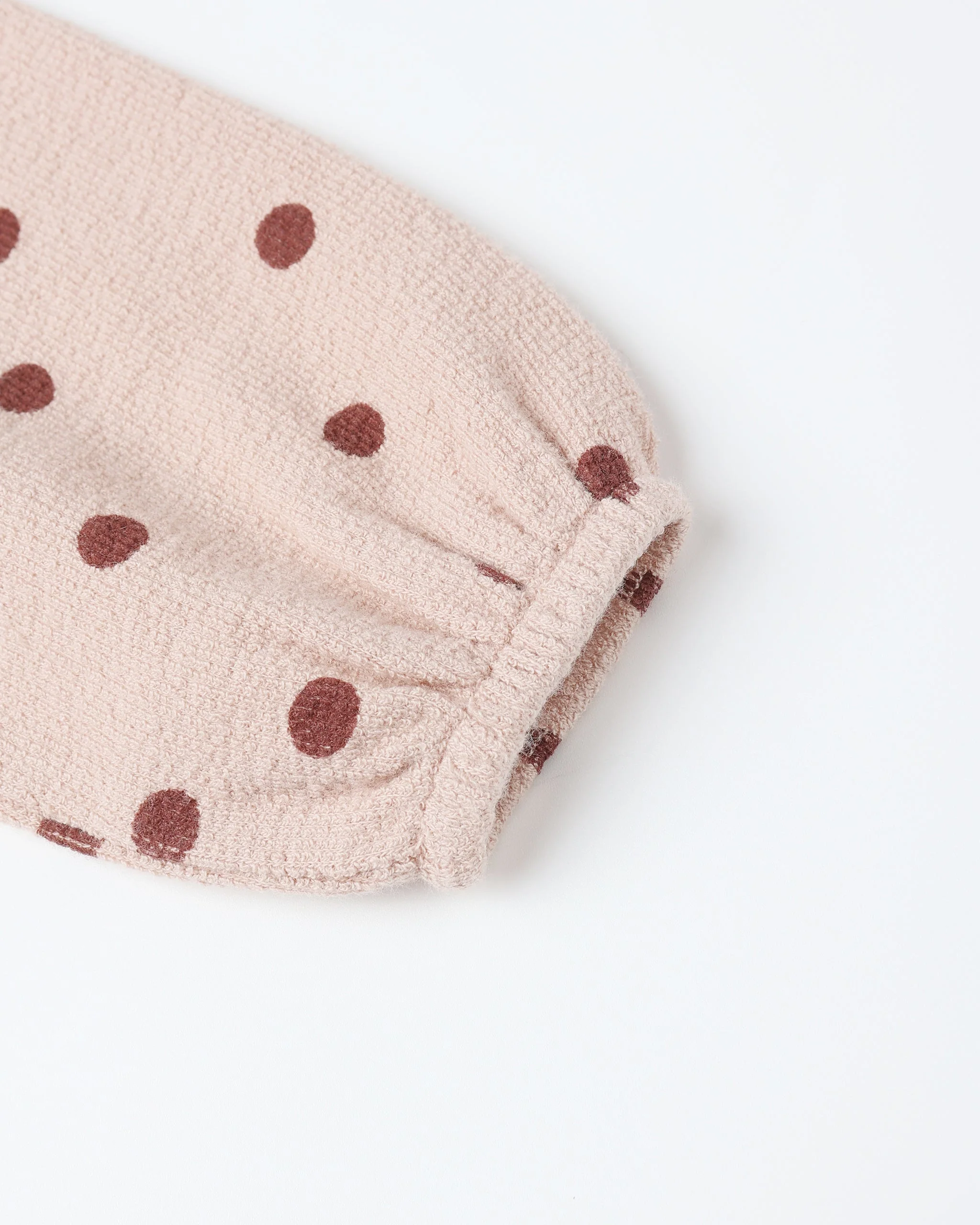 Spongey Knit Romper || Polka Dots - Image 6