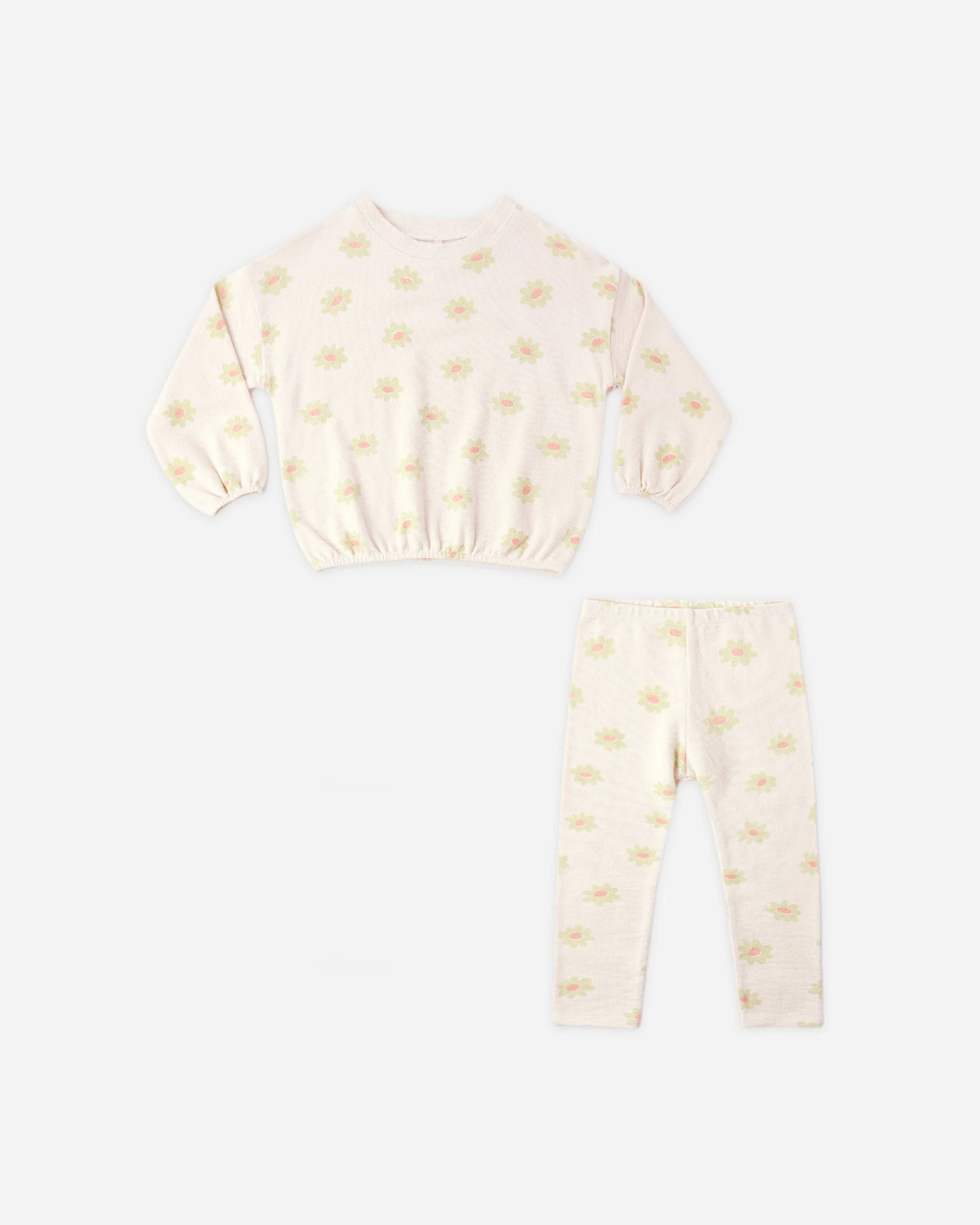 Spongey Knit Set Yellow Daisy
