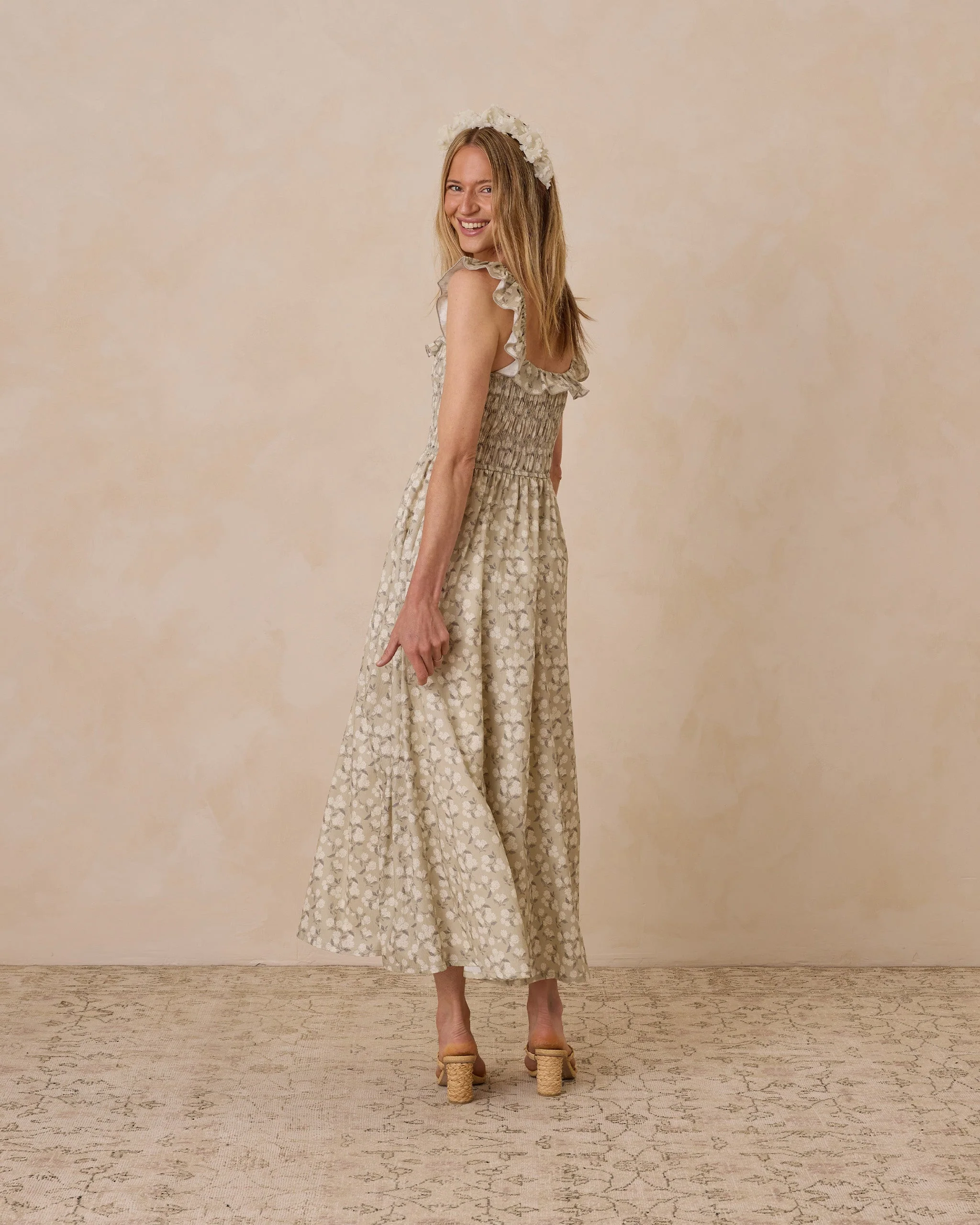 Stella Dress || Sage Hydrangea - Image 4