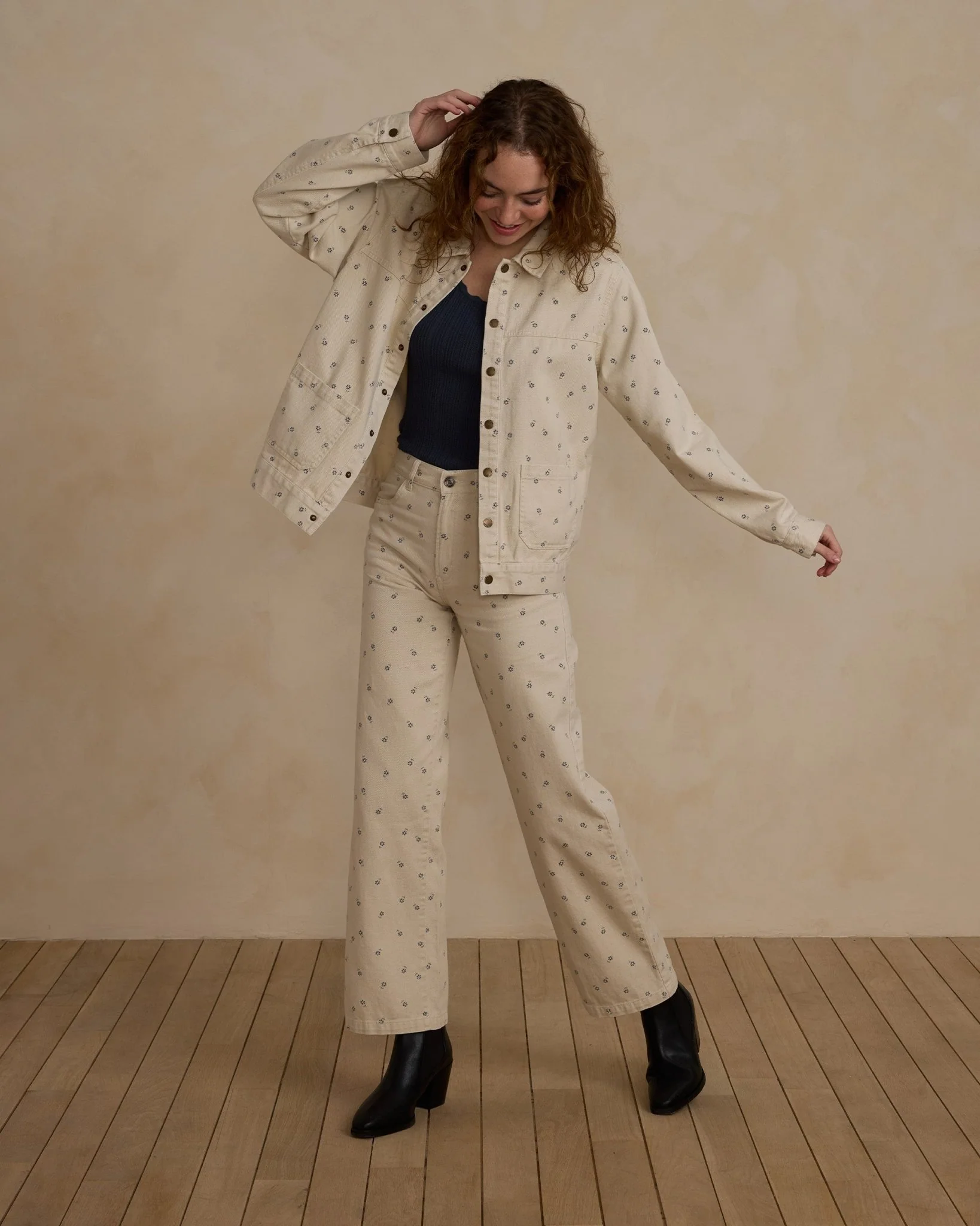 Straight Leg Pant | Blue Daisy - Image 2