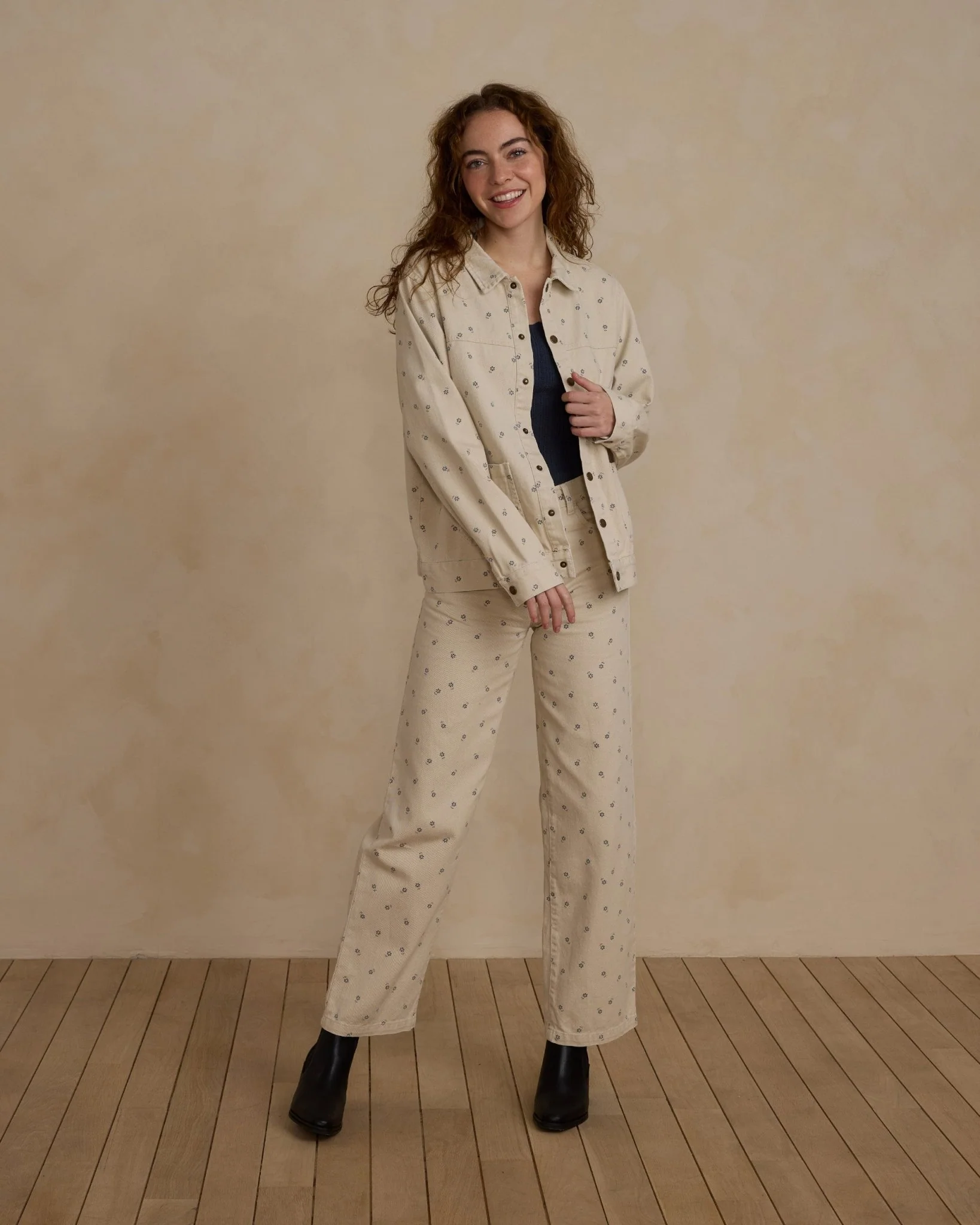 Straight Leg Pant | Blue Daisy - Image 3