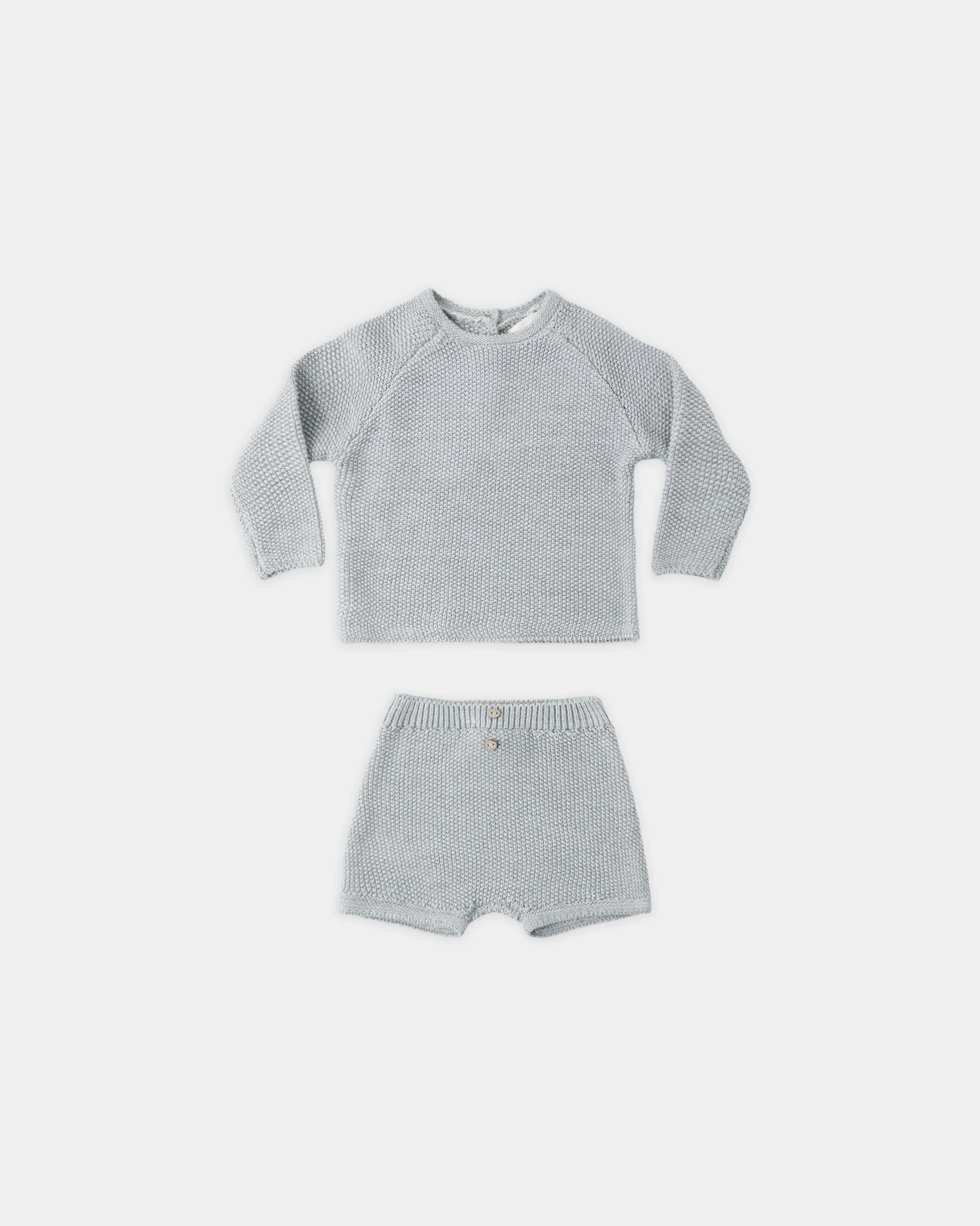Summer Knit Set Heathered Sky