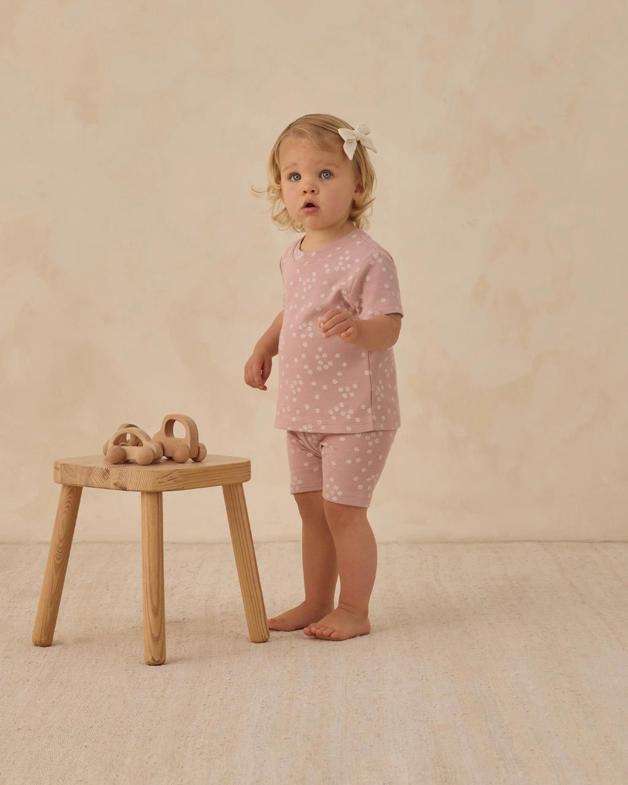 Summer Pajama Set Mauve Ditsy - Image 2