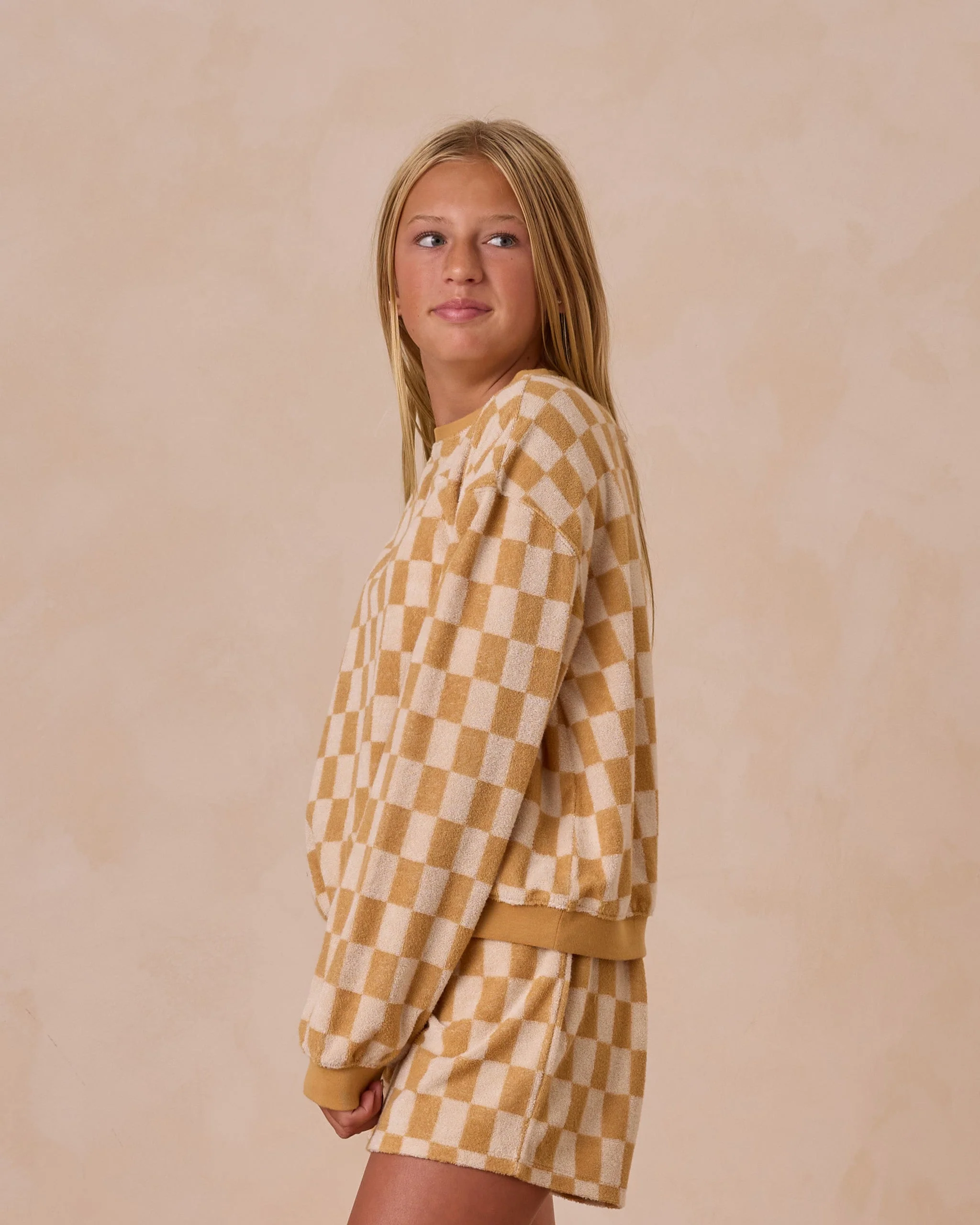 Summer Terry Set | Marigold Check - Image 2