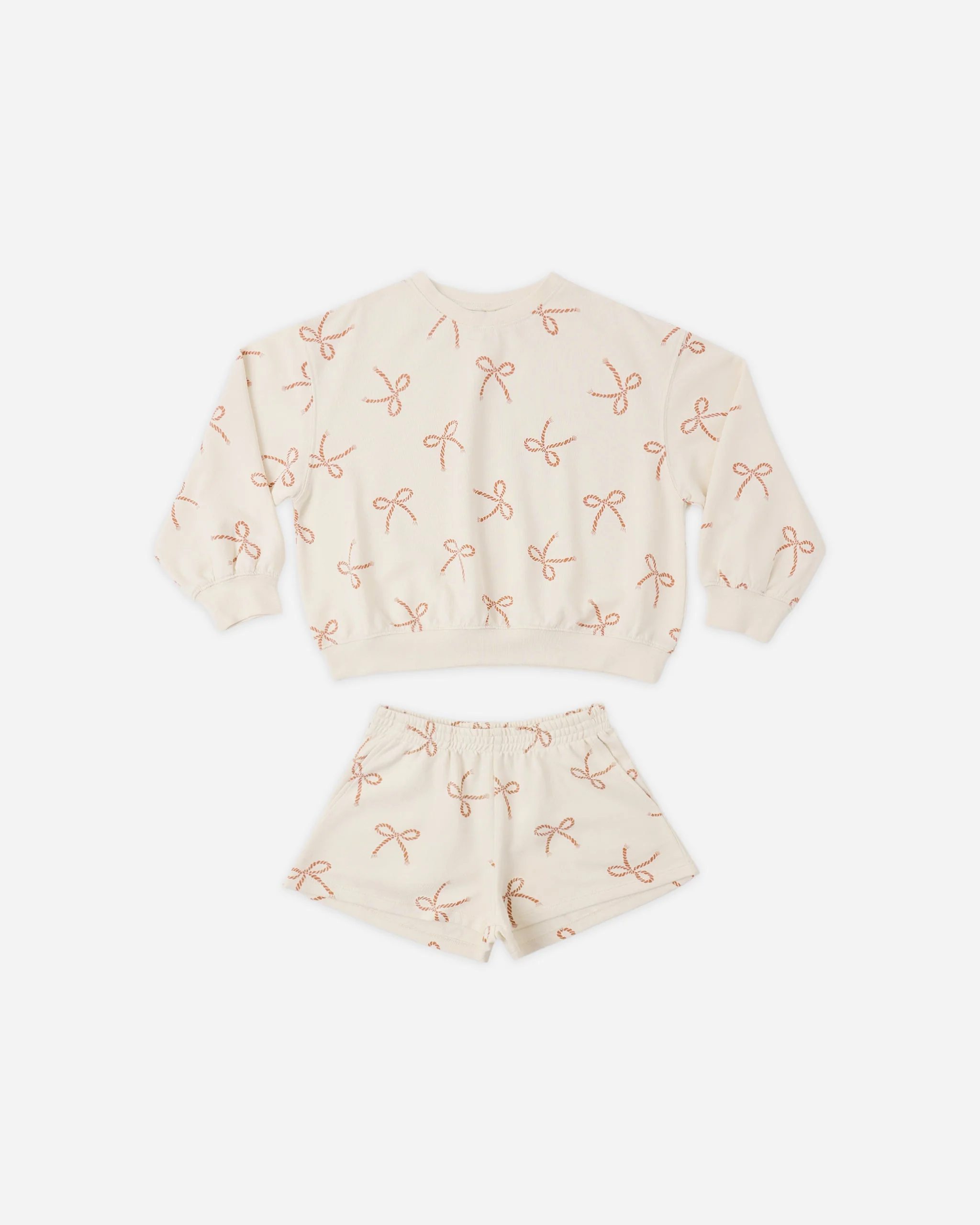 Summer Terry Set Sailor Bows