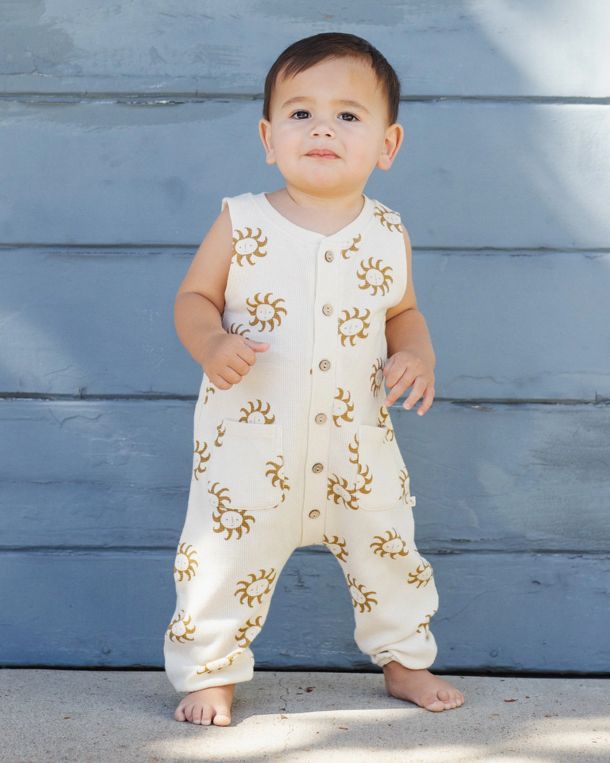 Summer Waffle Jumpsuit Sunny - Image 2