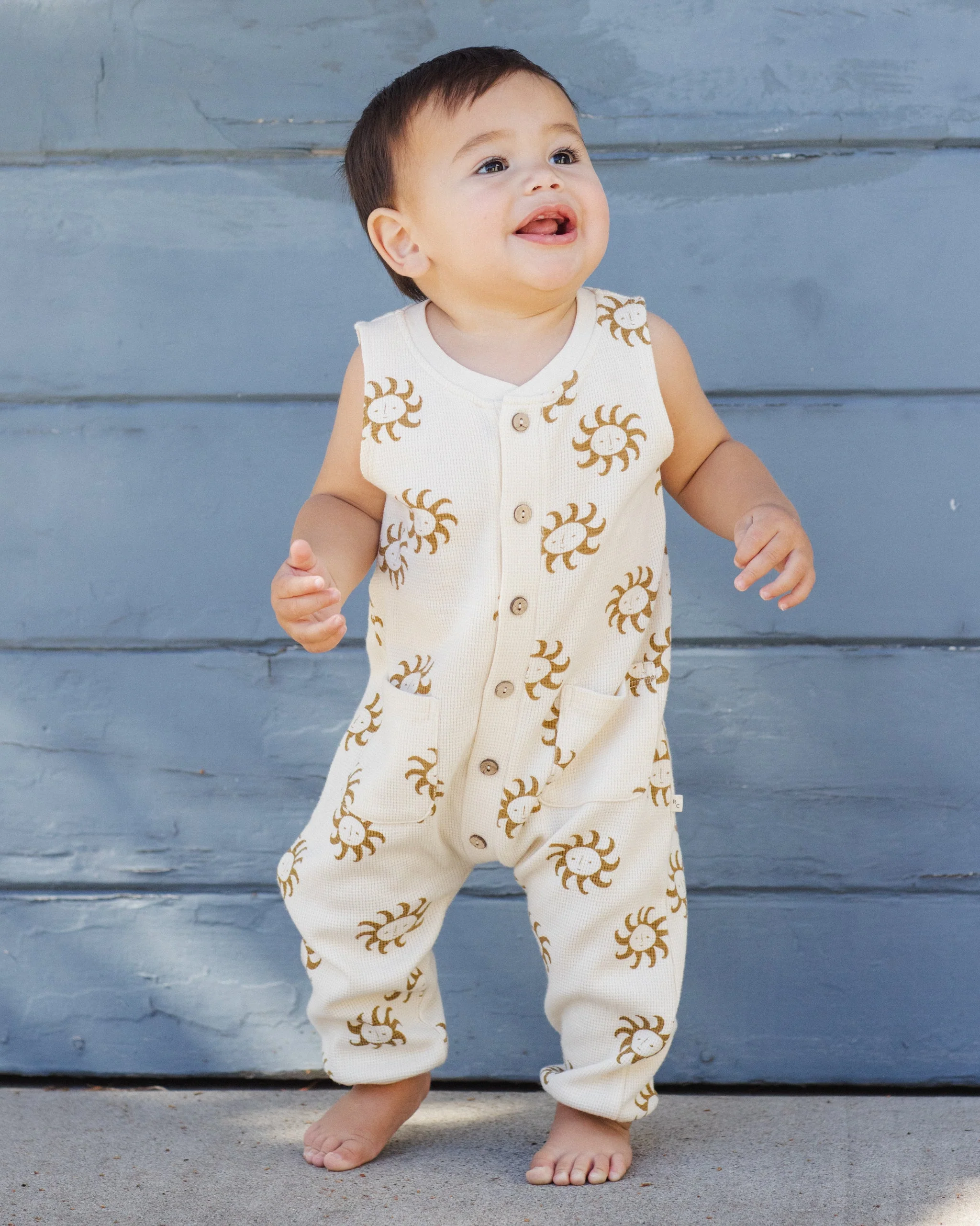Summer Waffle Jumpsuit Sunny - Image 3
