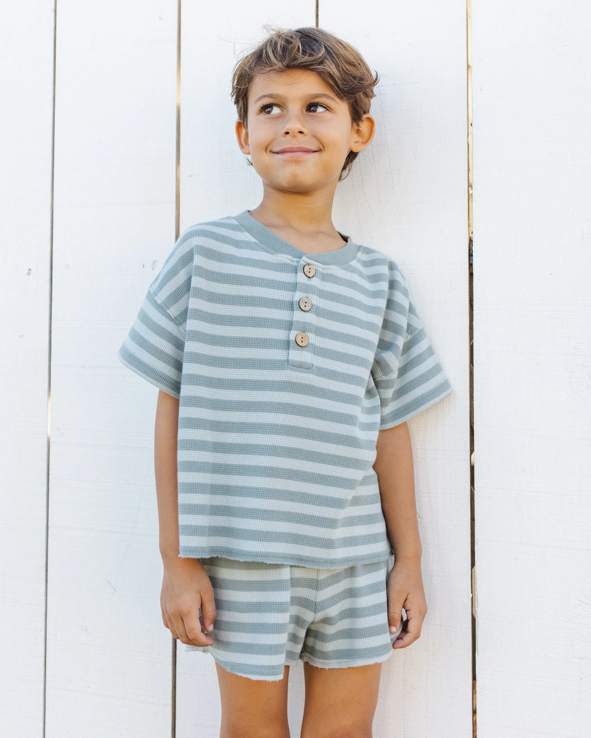 Summer Waffle Set Sea Green Stripe - Image 2