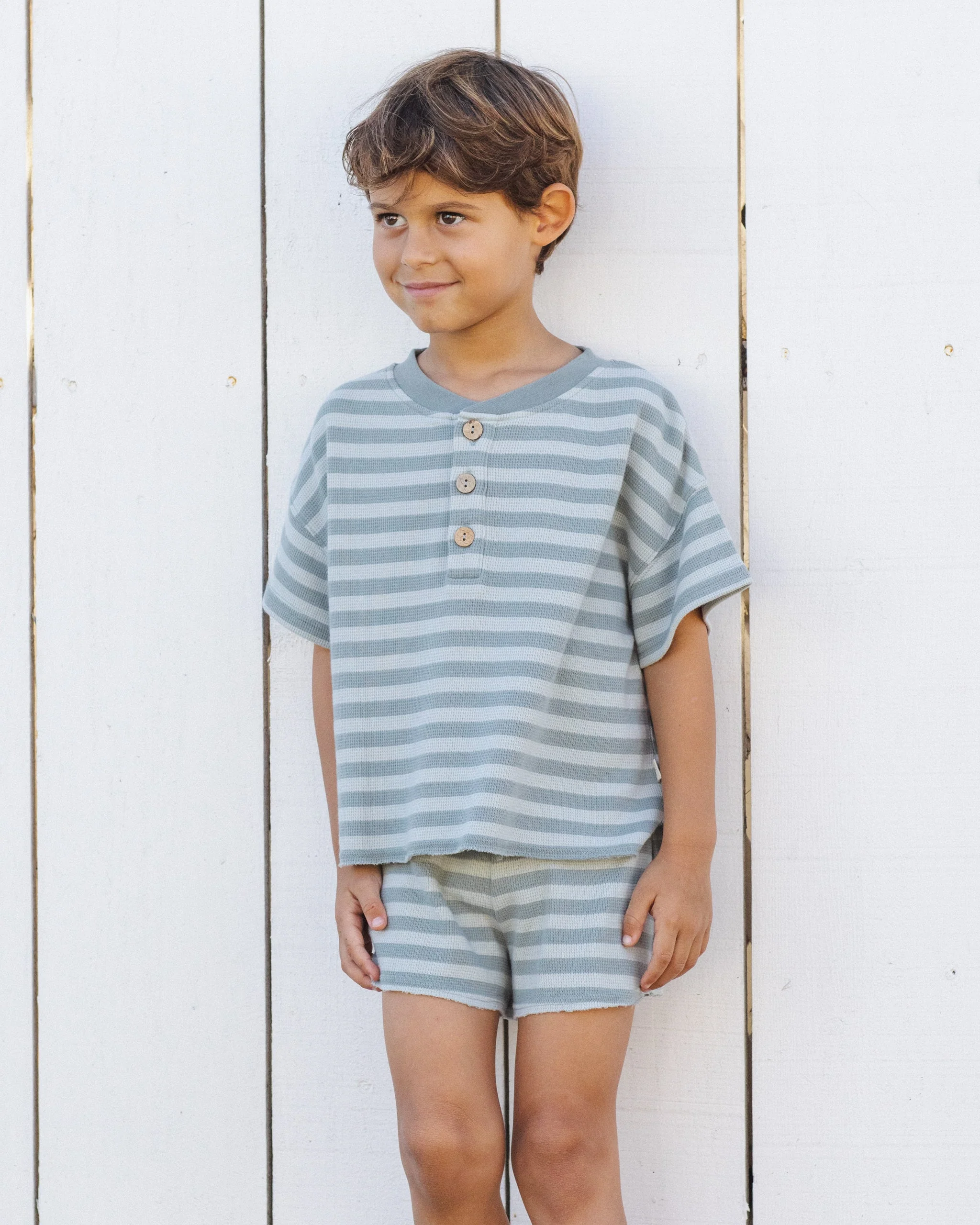 Summer Waffle Set Sea Green Stripe - Image 3