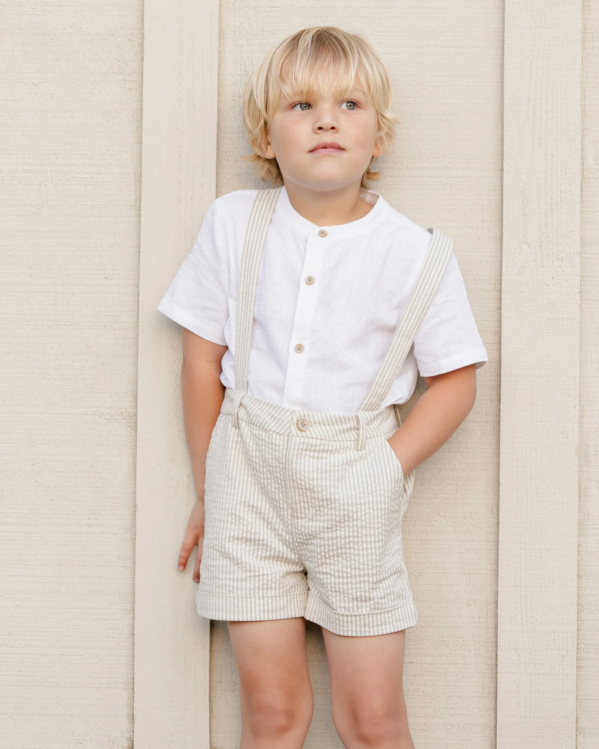 Suspender Short | Sage Stripe - Image 2