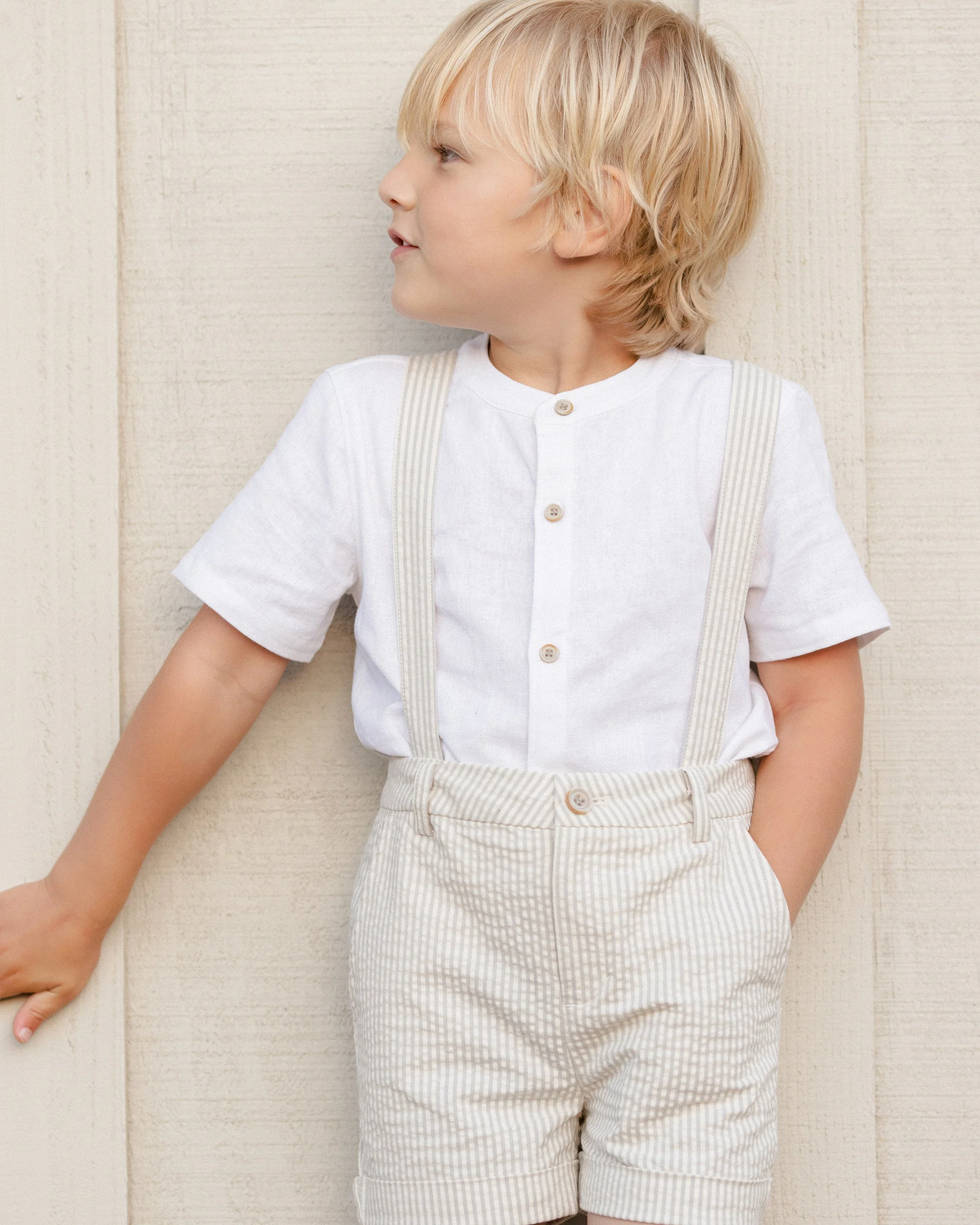 Suspender Short | Sage Stripe - Image 3