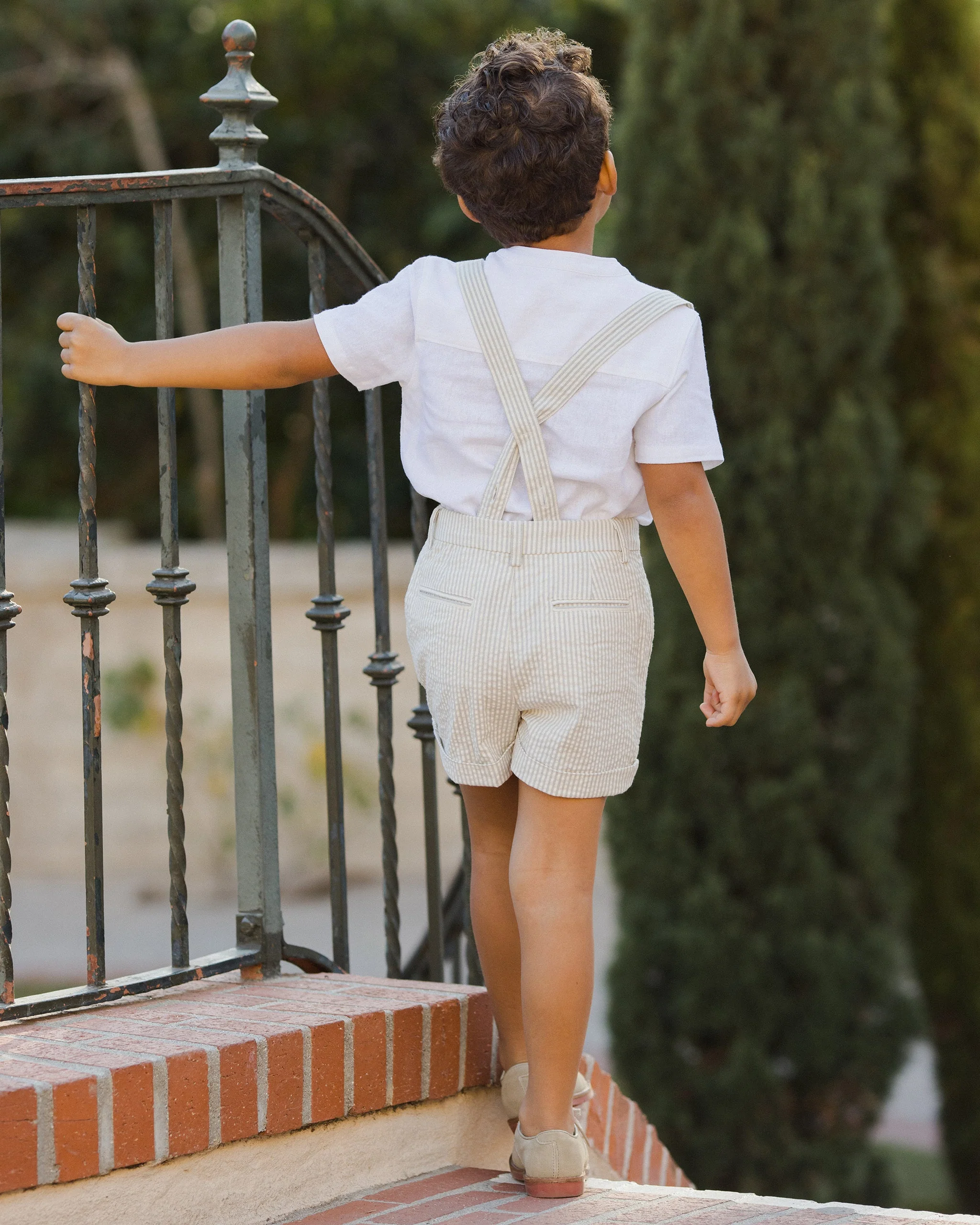 Suspender Short | Sage Stripe - Image 6