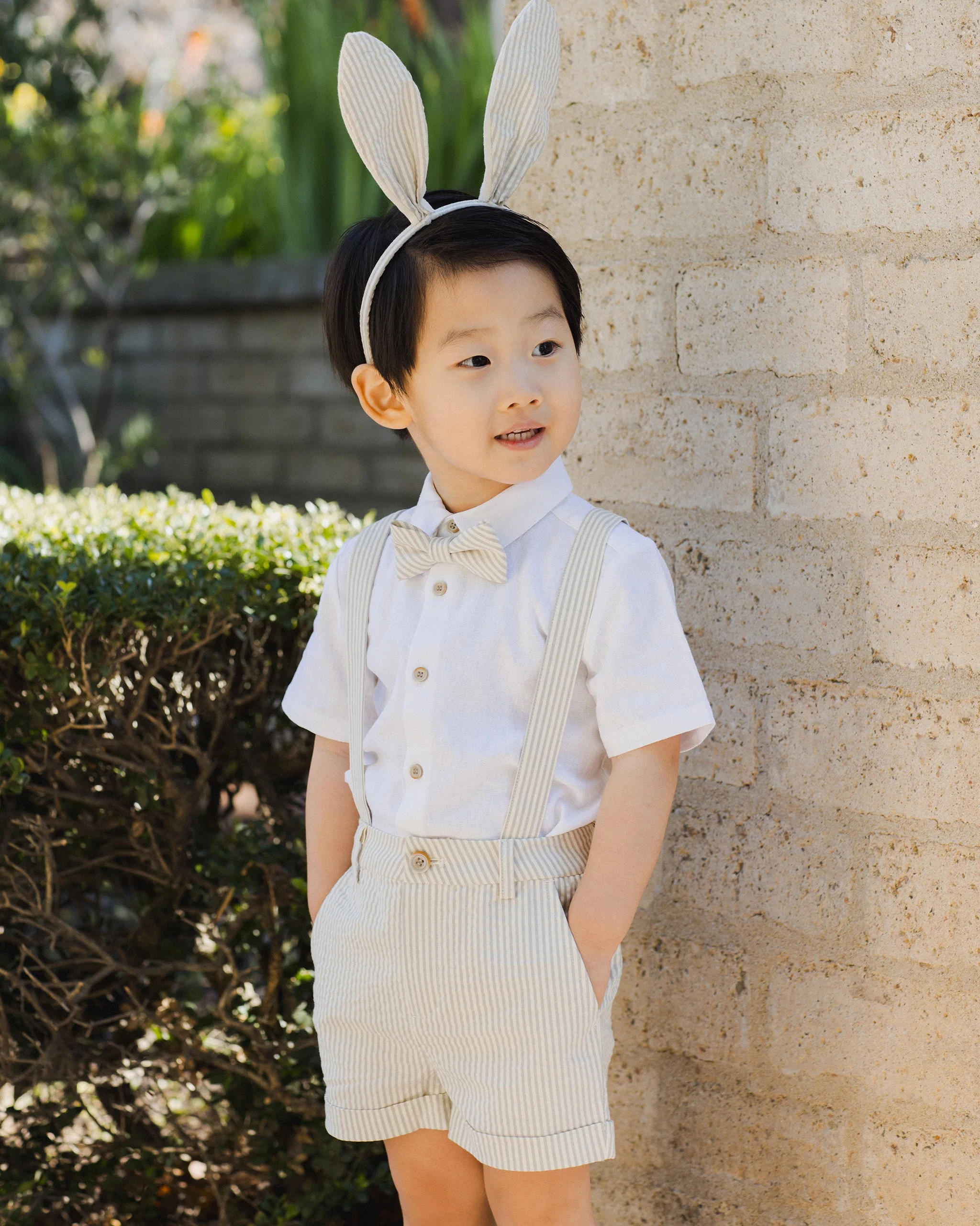 Suspender Short | Sage Stripe - Image 7