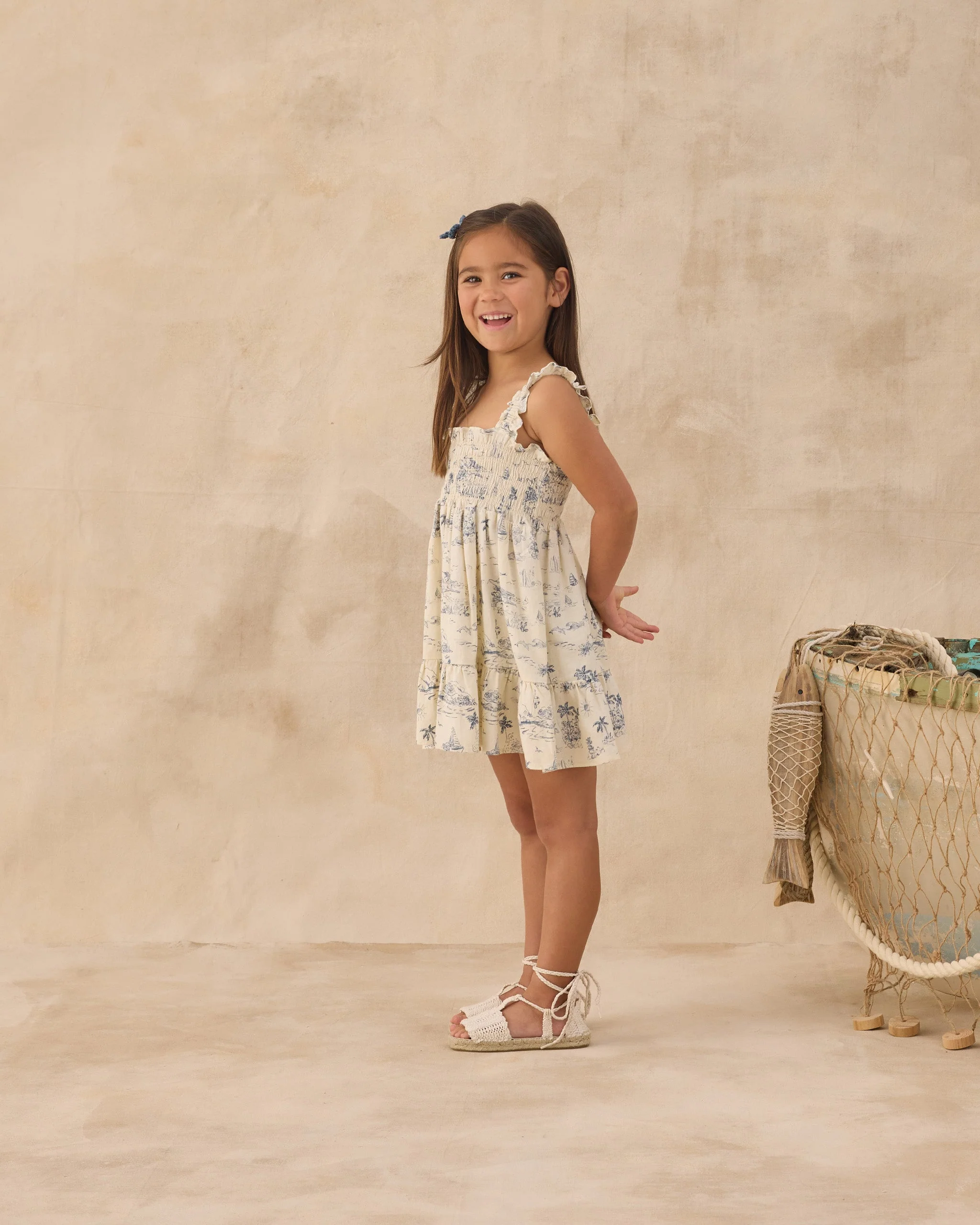 Sutton Dress Ocean Toile - Image 3