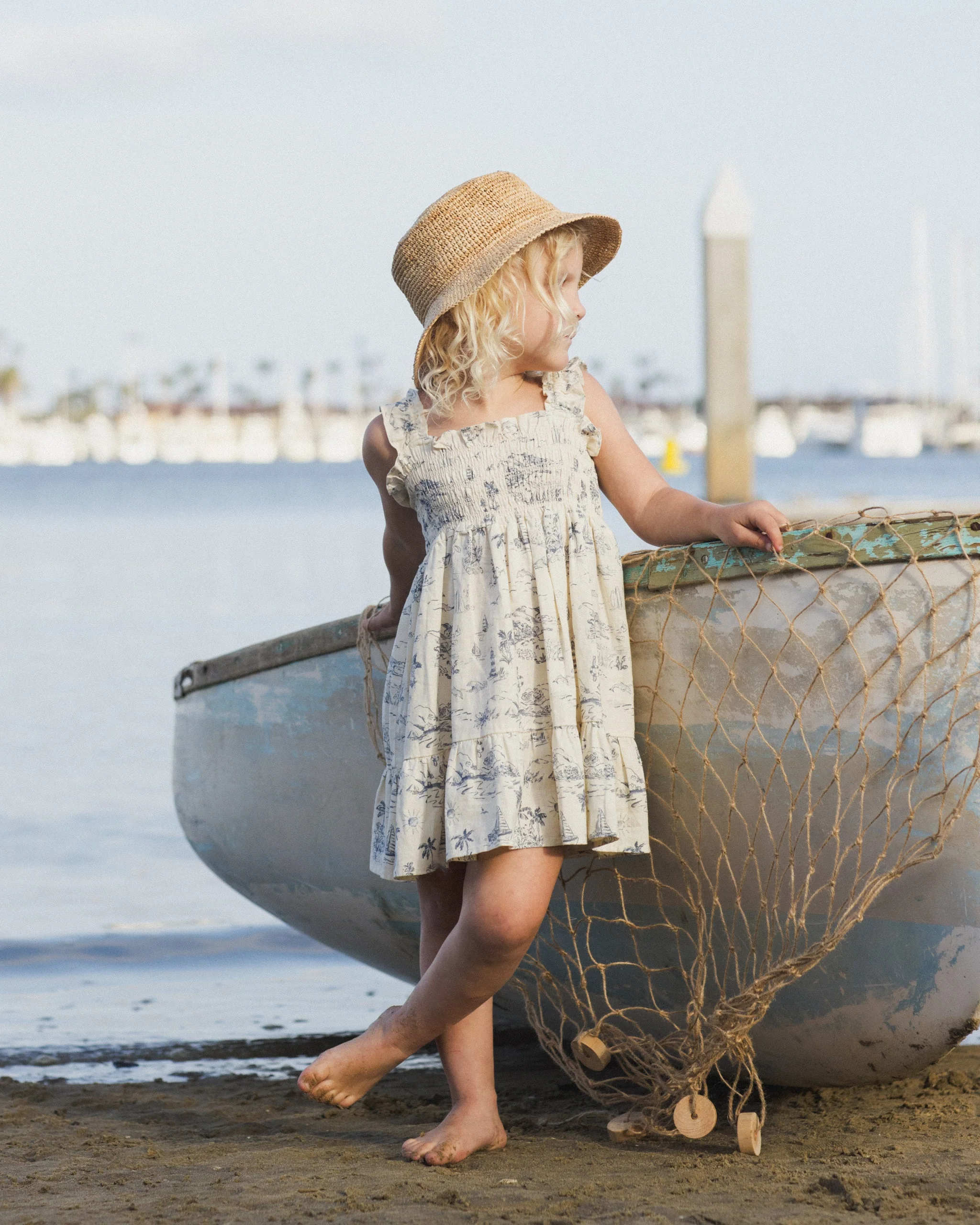 Sutton Dress Ocean Toile - Image 5