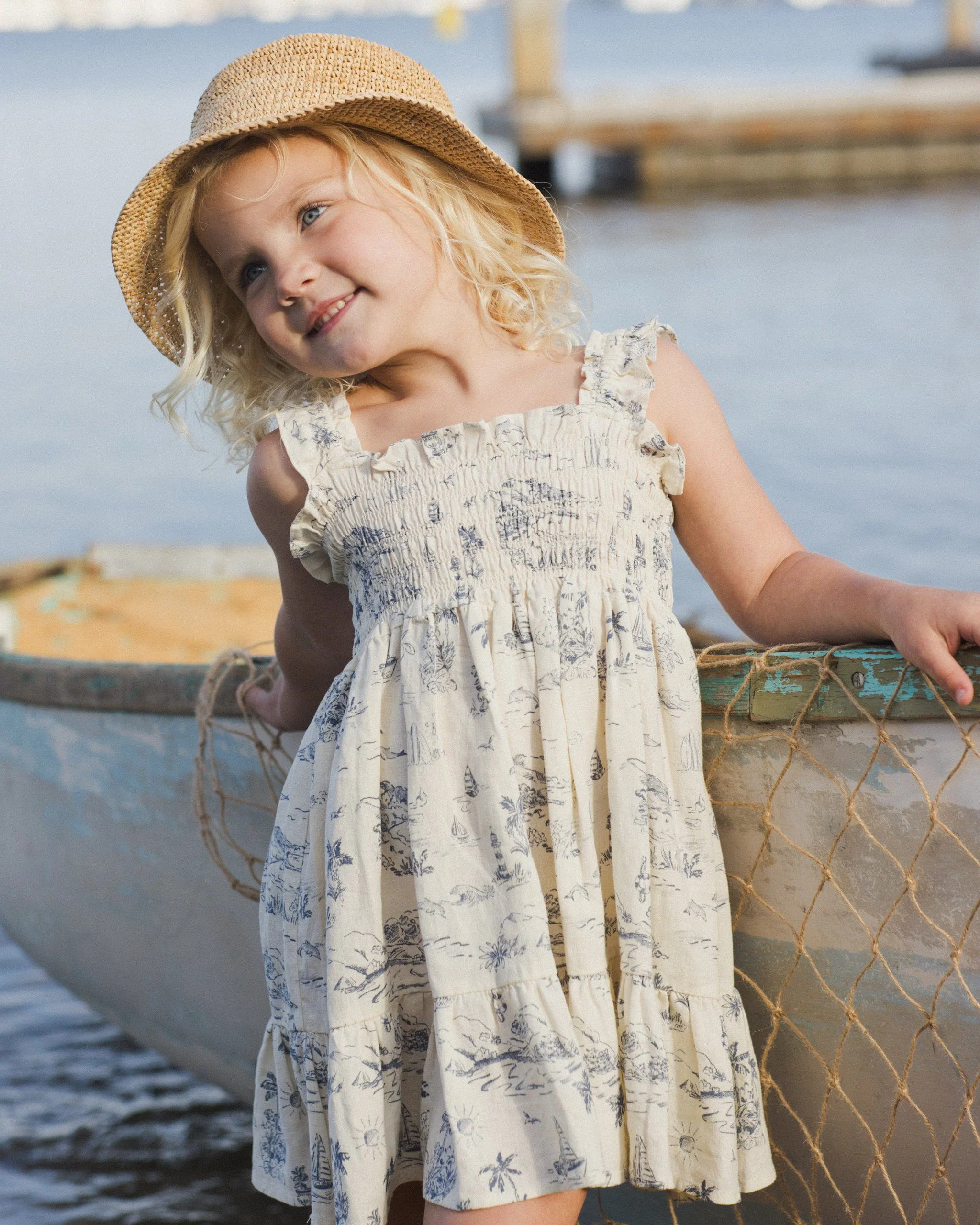 Sutton Dress Ocean Toile - Image 6
