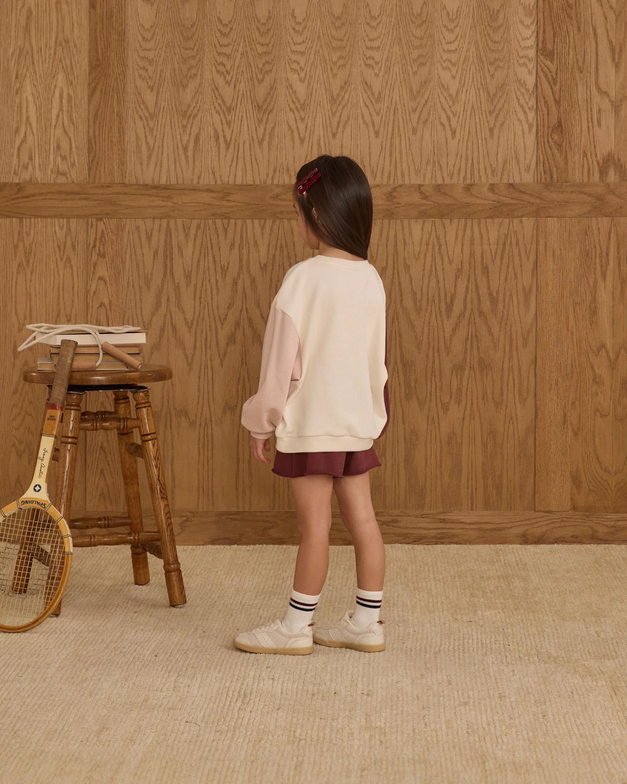 Sweat Short || Burgundy - Image 3