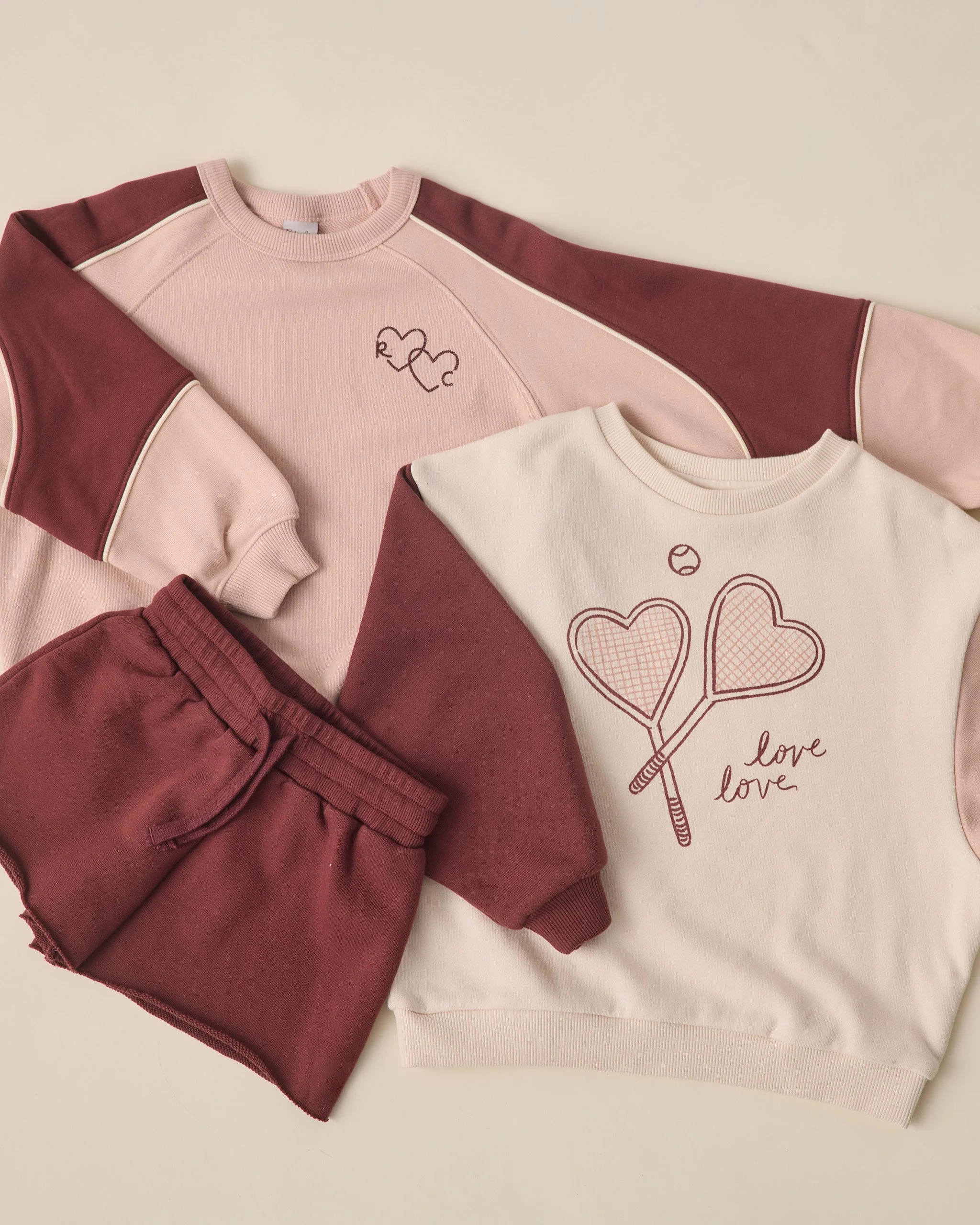 Sweat Short || Burgundy - Image 4