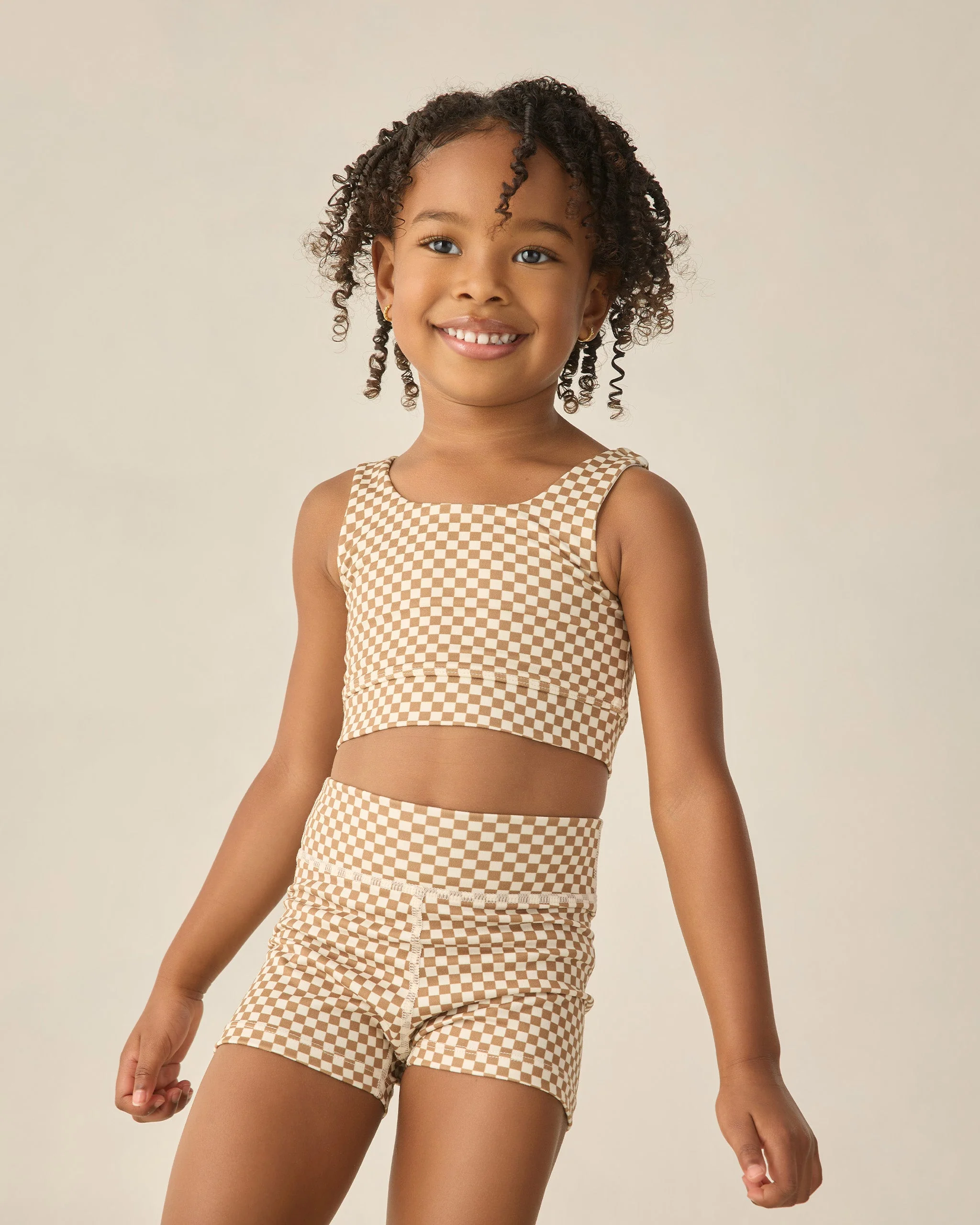 Swift Sports Bra Ocre Check - Image 2
