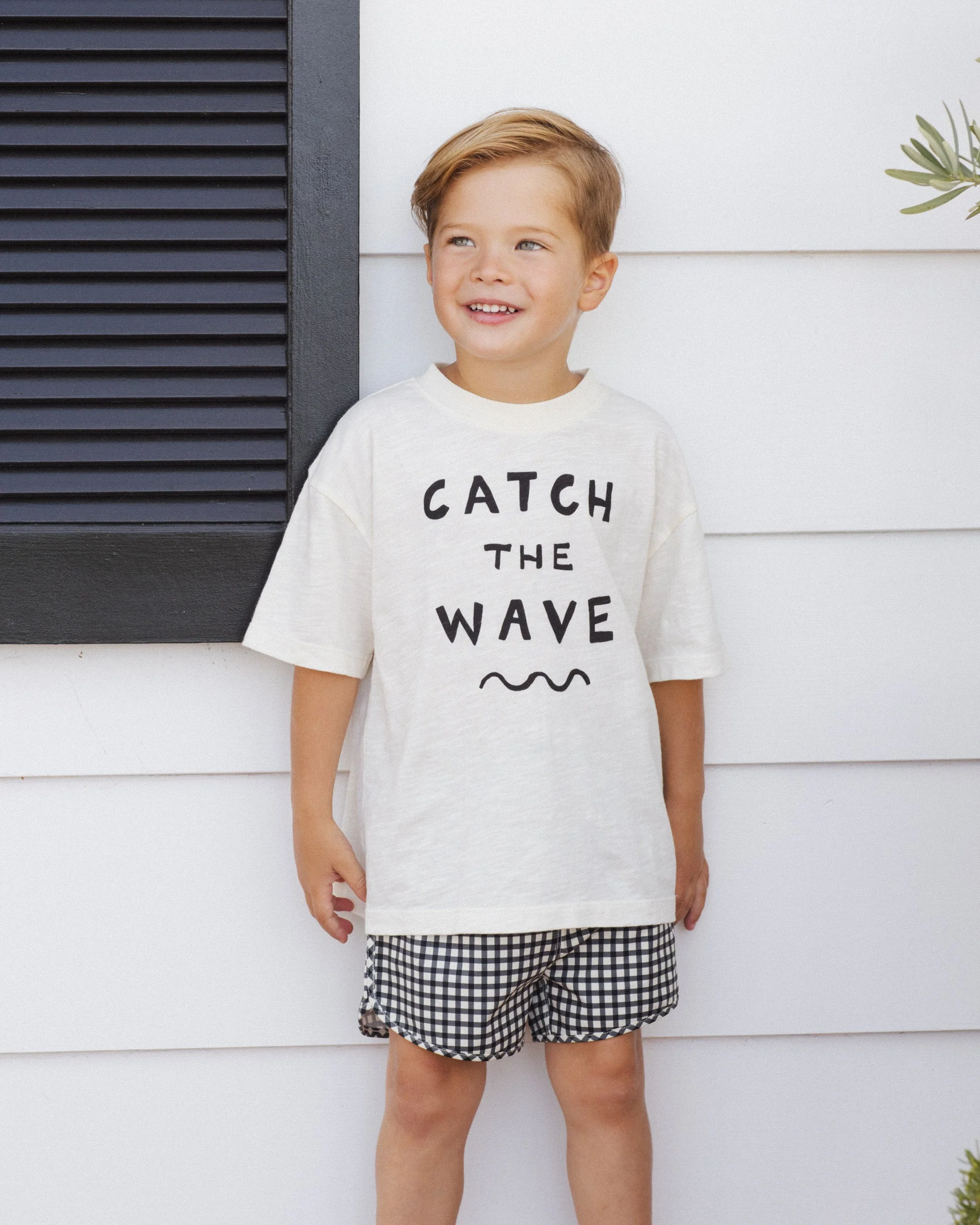 Swim Trunk Black Gingham - Image 2