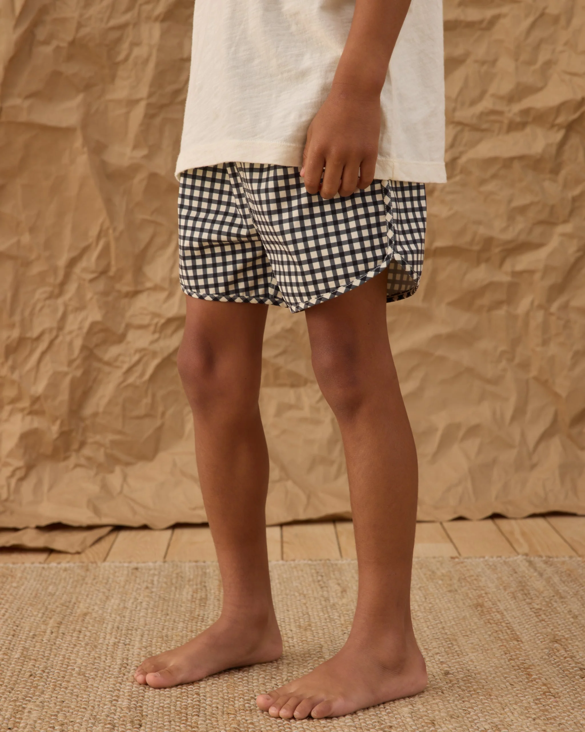 Swim Trunk Black Gingham - Image 3