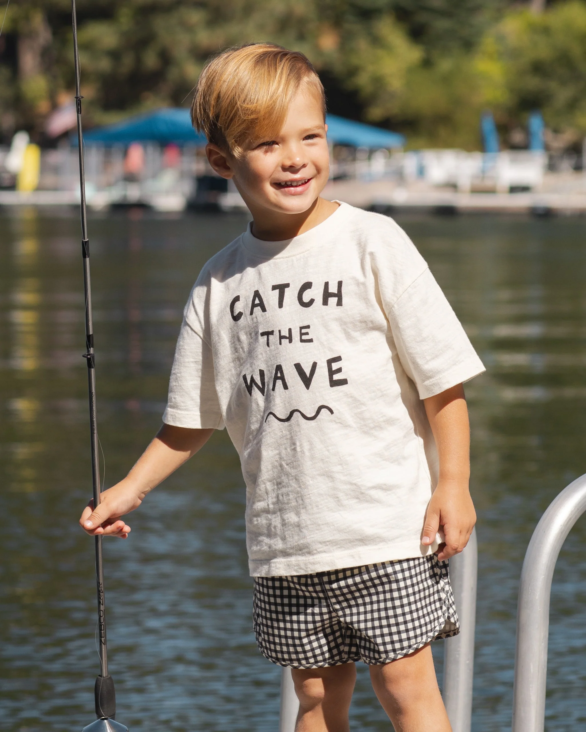 Swim Trunk Black Gingham - Image 4