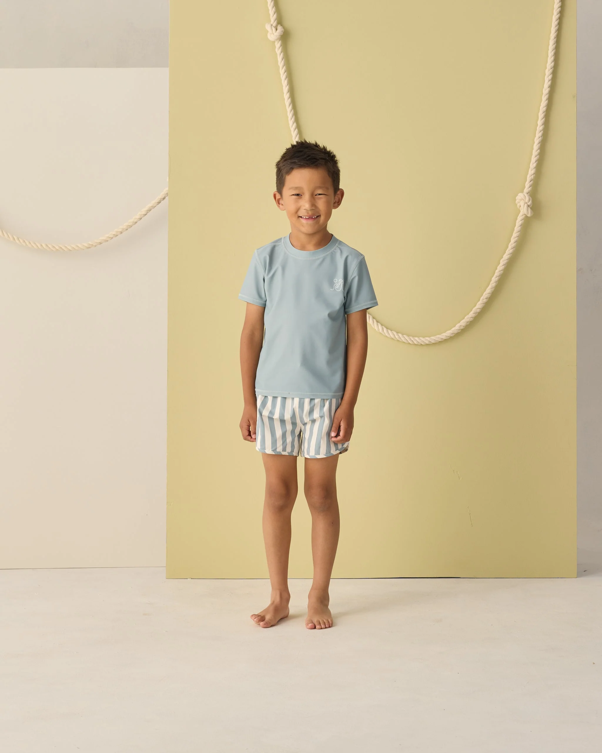 Swim Trunk Green Stripe - Image 4