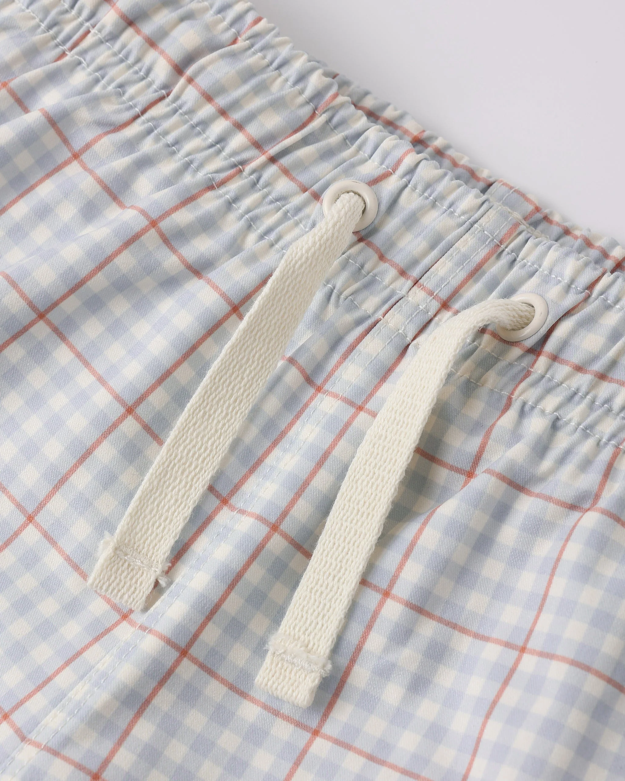 Swim Trunk Light Blue Plaid - Image 6
