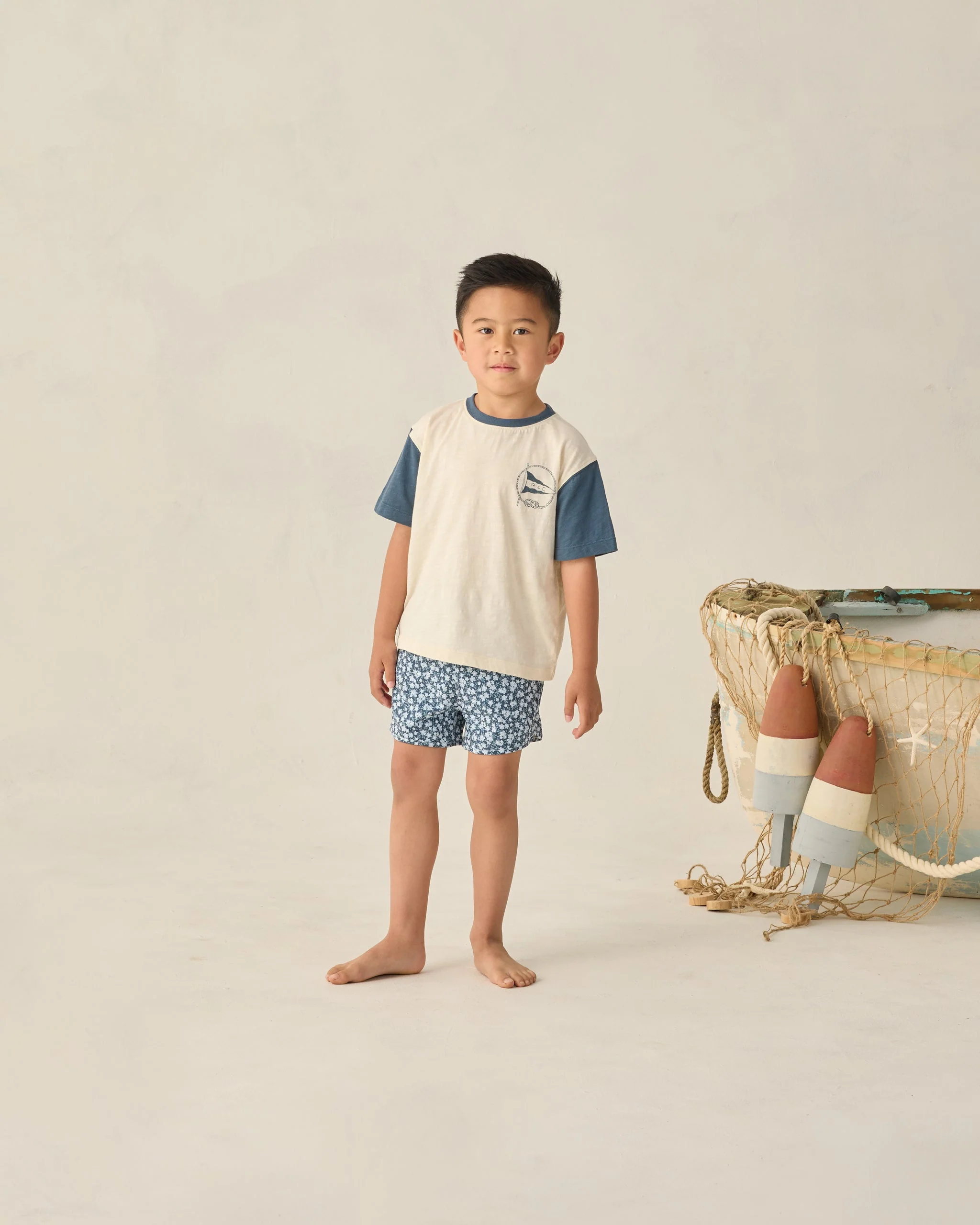 Swim Trunk Navy Floral - Image 2