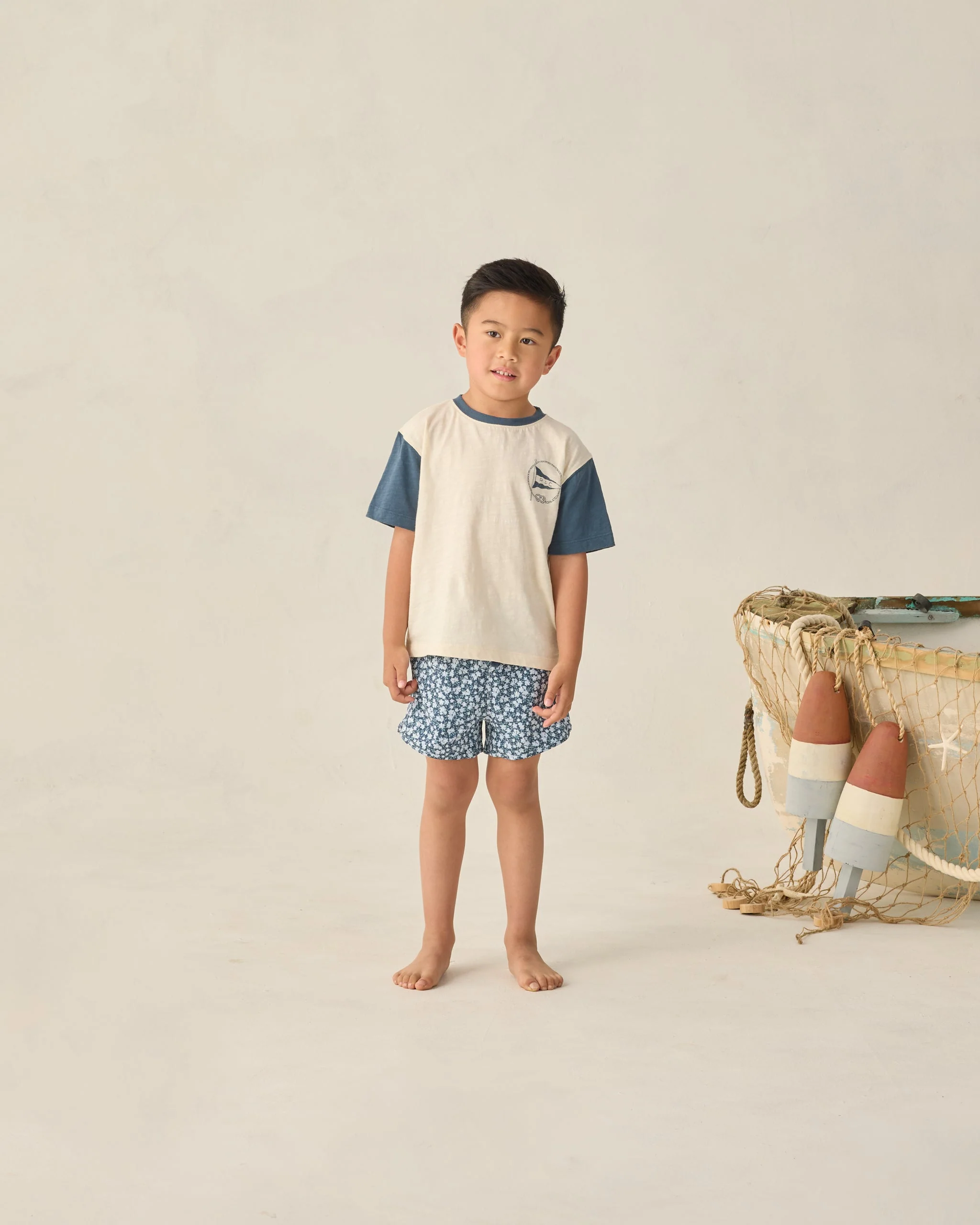 Swim Trunk Navy Floral - Image 3