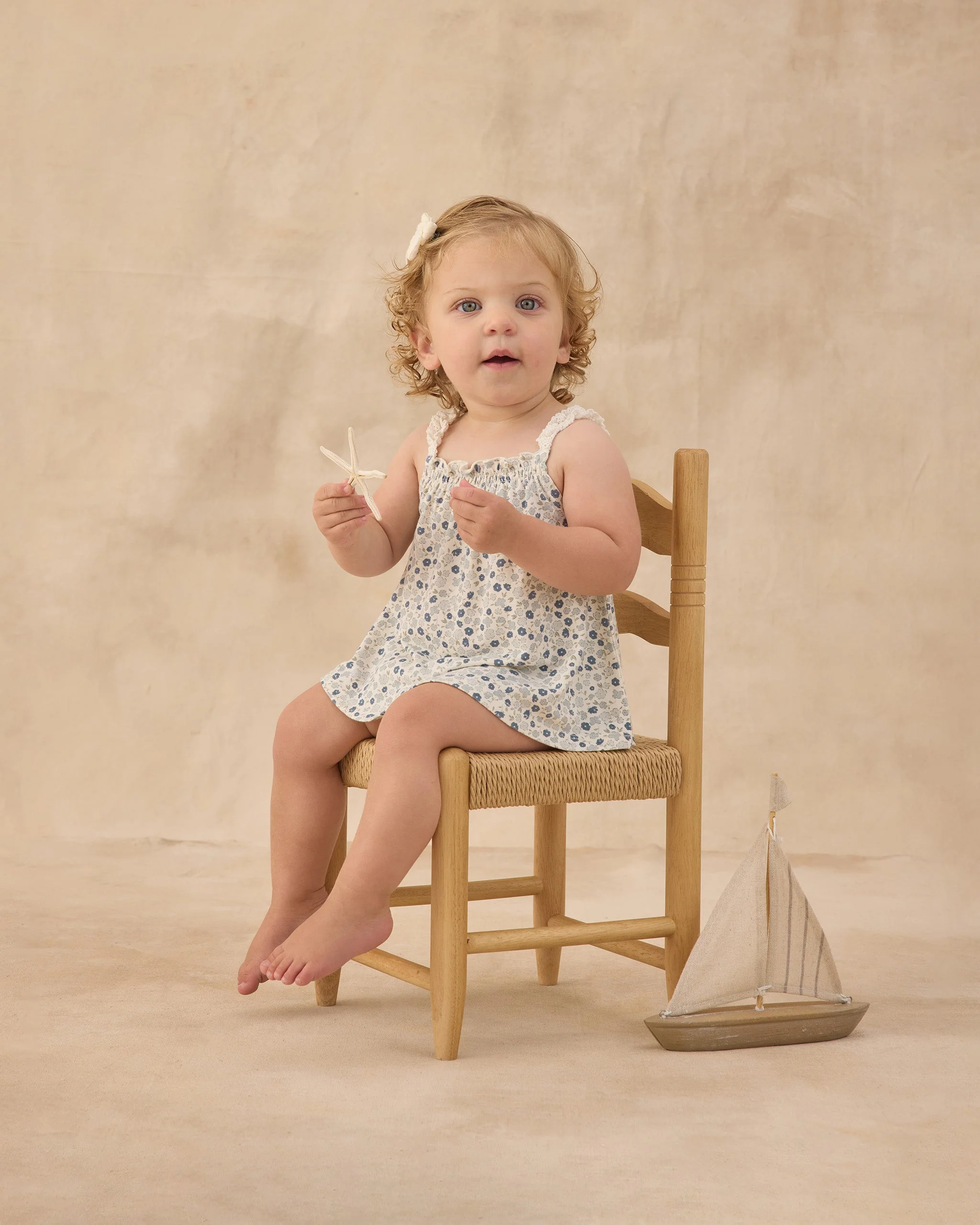 Swing Top & Bloomer Set Blue Ditsy - Image 2