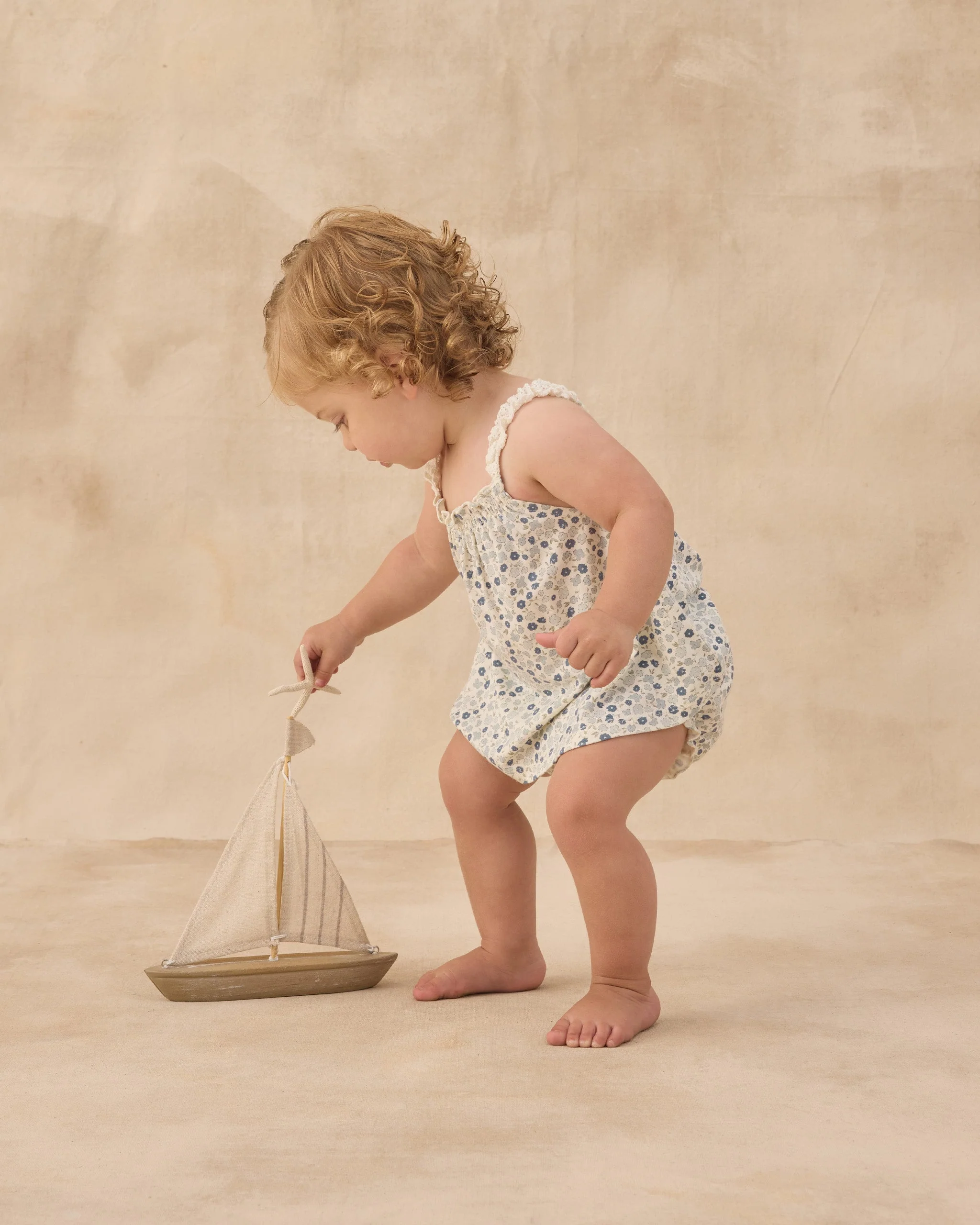 Swing Top & Bloomer Set Blue Ditsy - Image 3