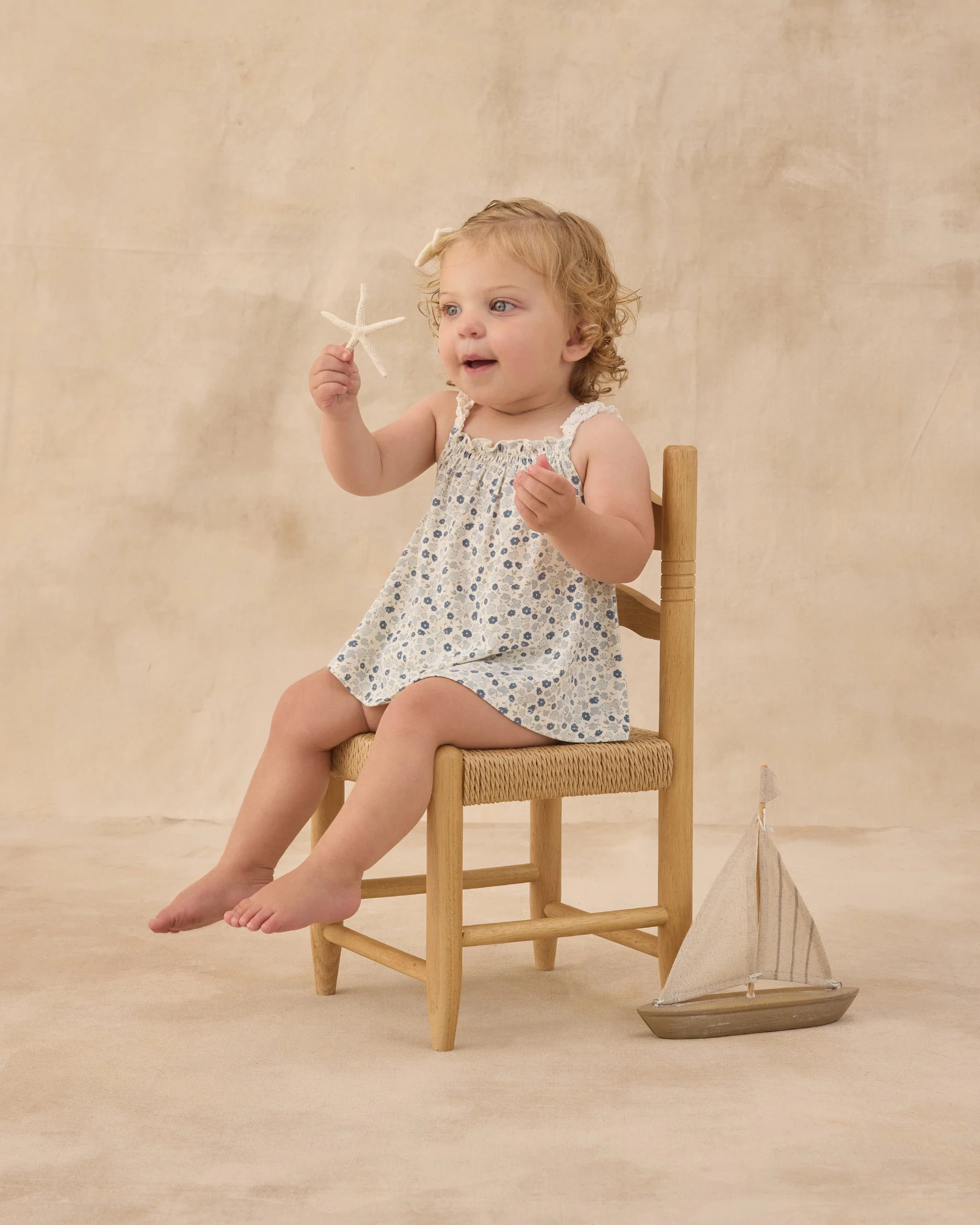 Swing Top & Bloomer Set Blue Ditsy - Image 5