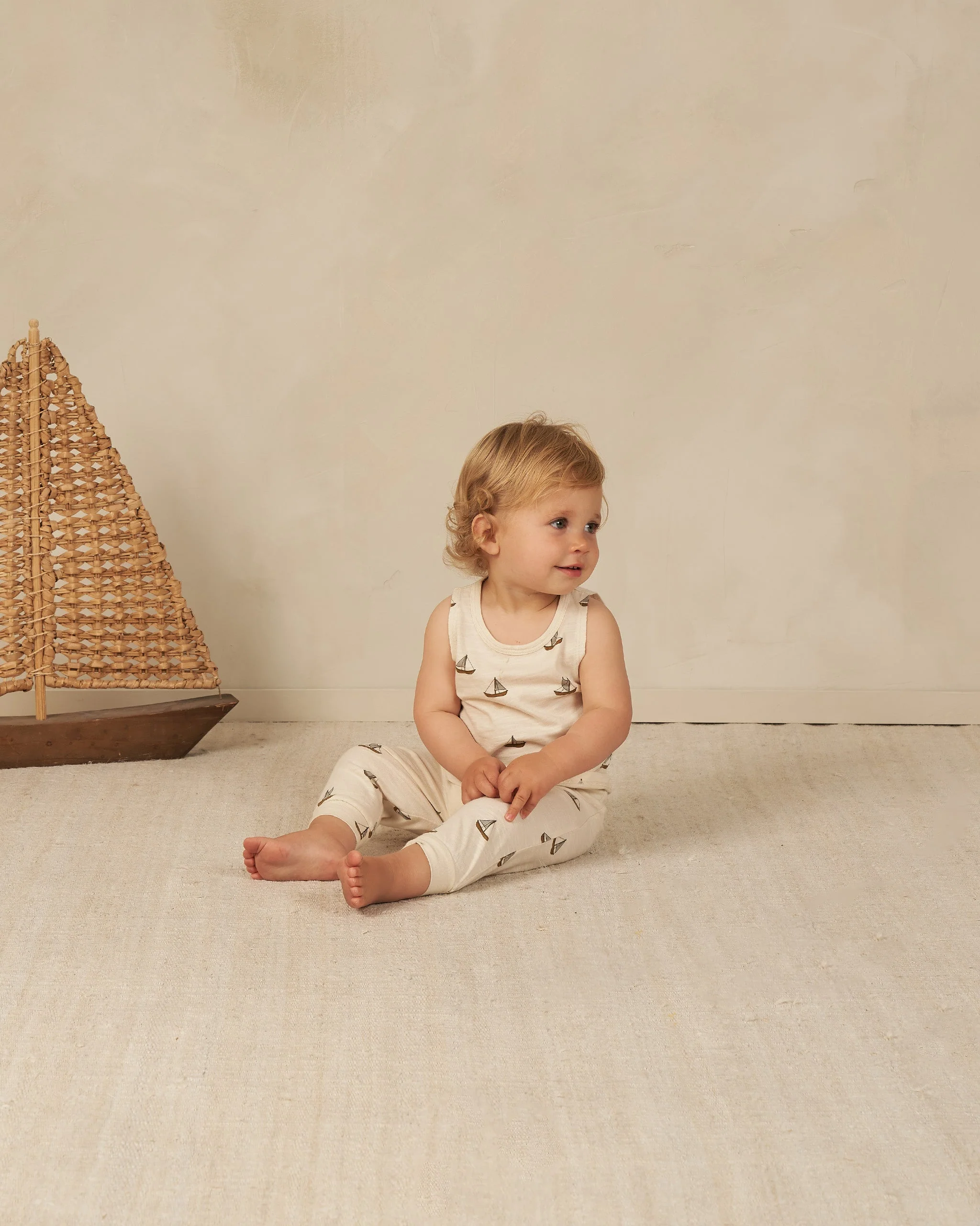 Tank + Slouch Pant Set || Sailboats - Image 2