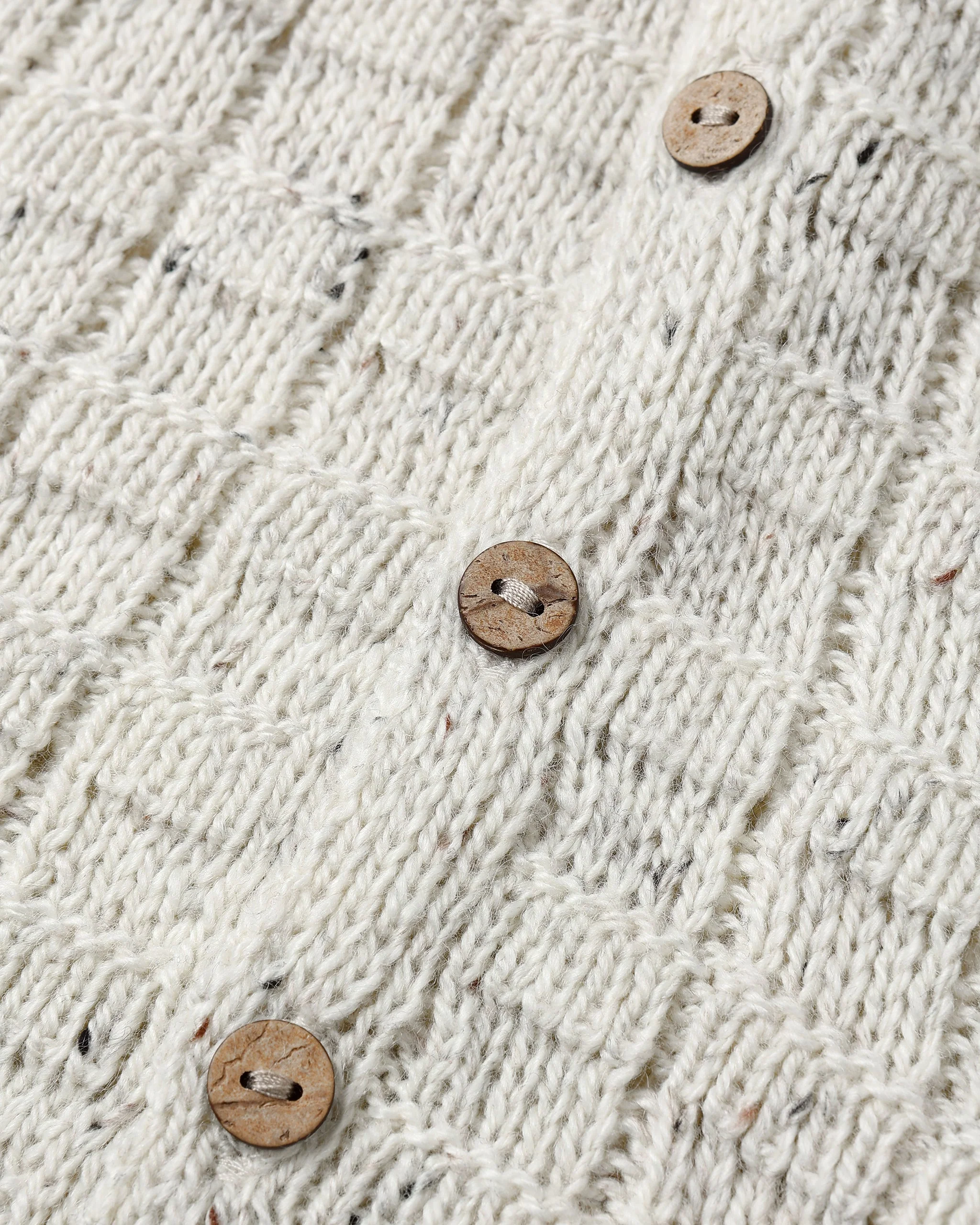 Tassel Cardigan || Oatmeal Speckle - Image 3