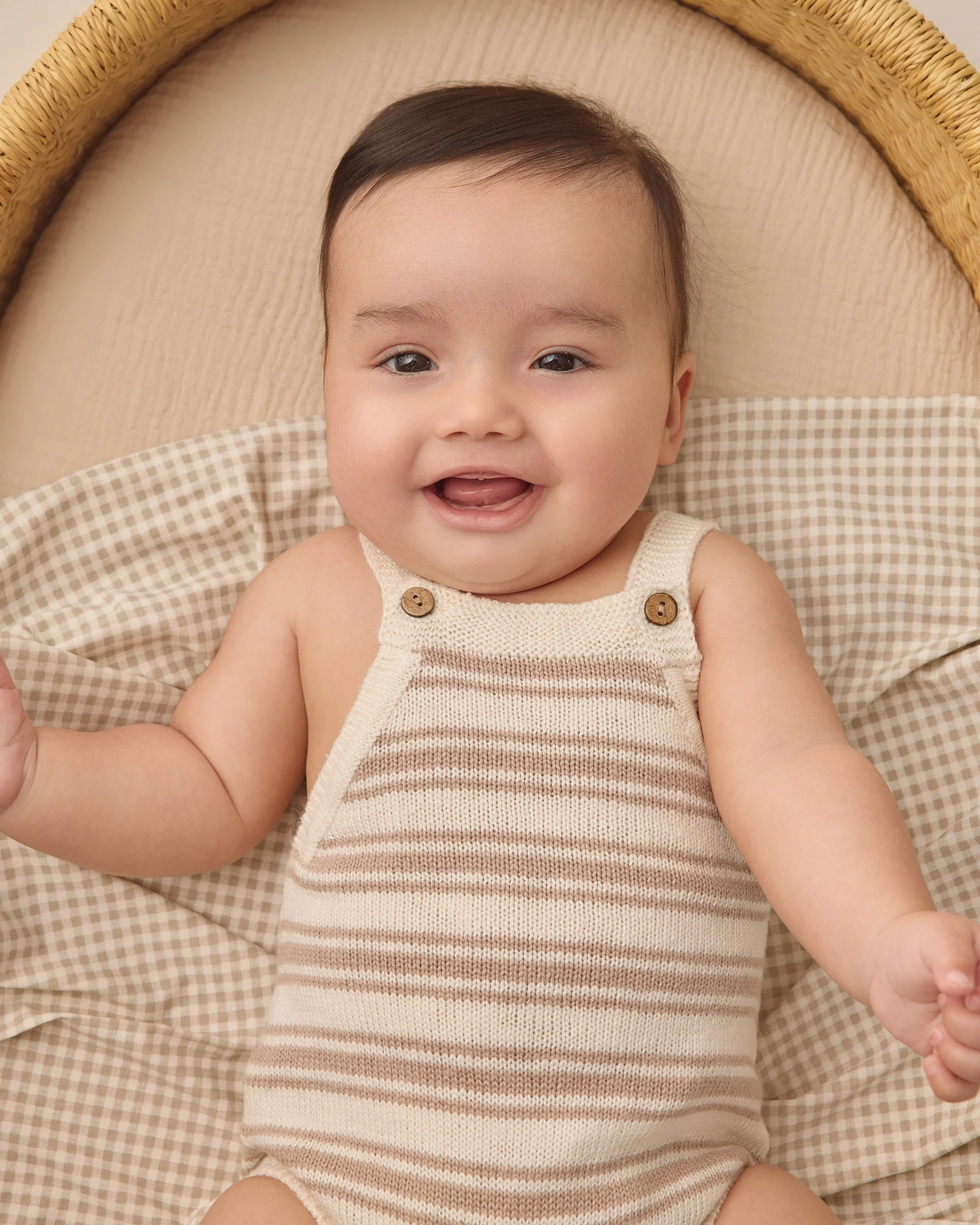 Tatum Romper Oat Stripe - Image 4